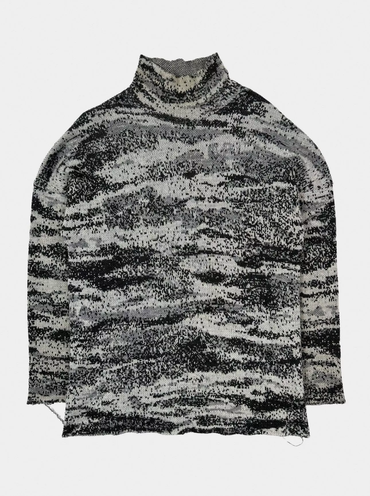 Raf Simons Sweaters Knitwear Raf Simons AW2002 “Virginia Creeper” Digicamo Turtleneck Multi