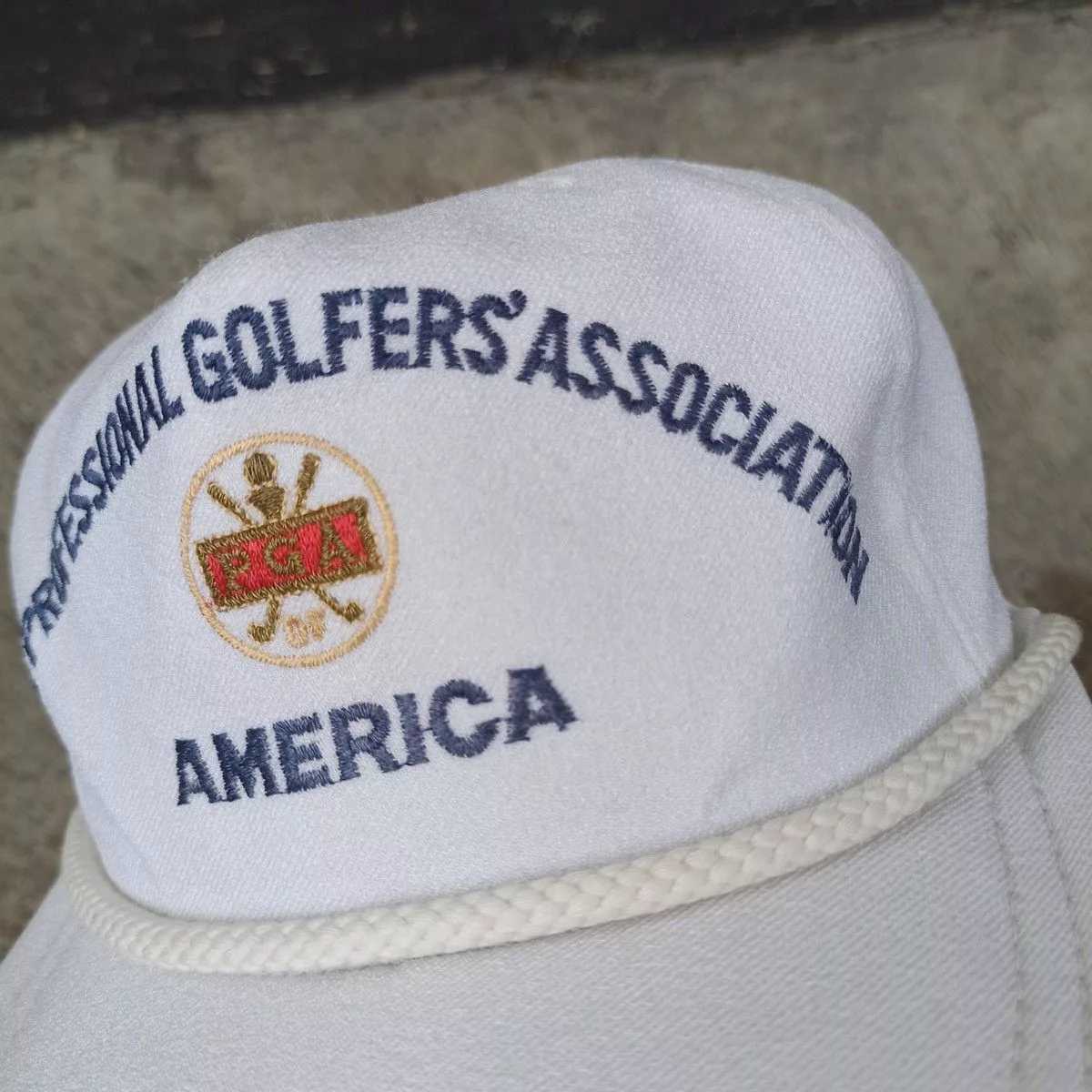 Vintage Hats VINTAGE PGA hat official tag White
