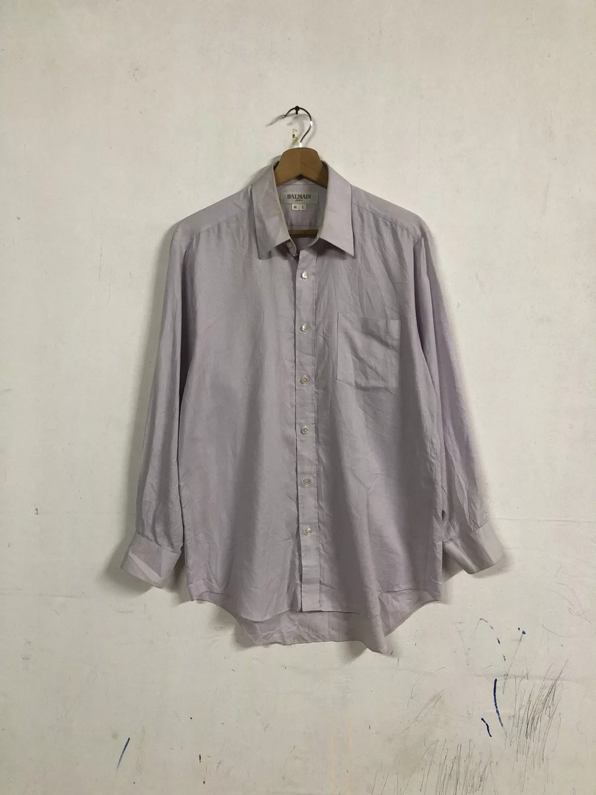 Balmain Shirts Button Ups Balmain × Designer Shirt button up Balmain Paris Purple