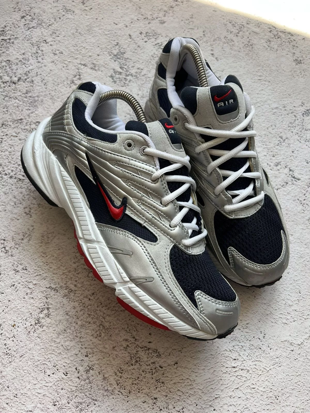 Nike Low Top Sneakers Nike × Vintage VINTAGE 2000 Nike Air Pegasus Bowerman Series Shoes Silver Streetwear