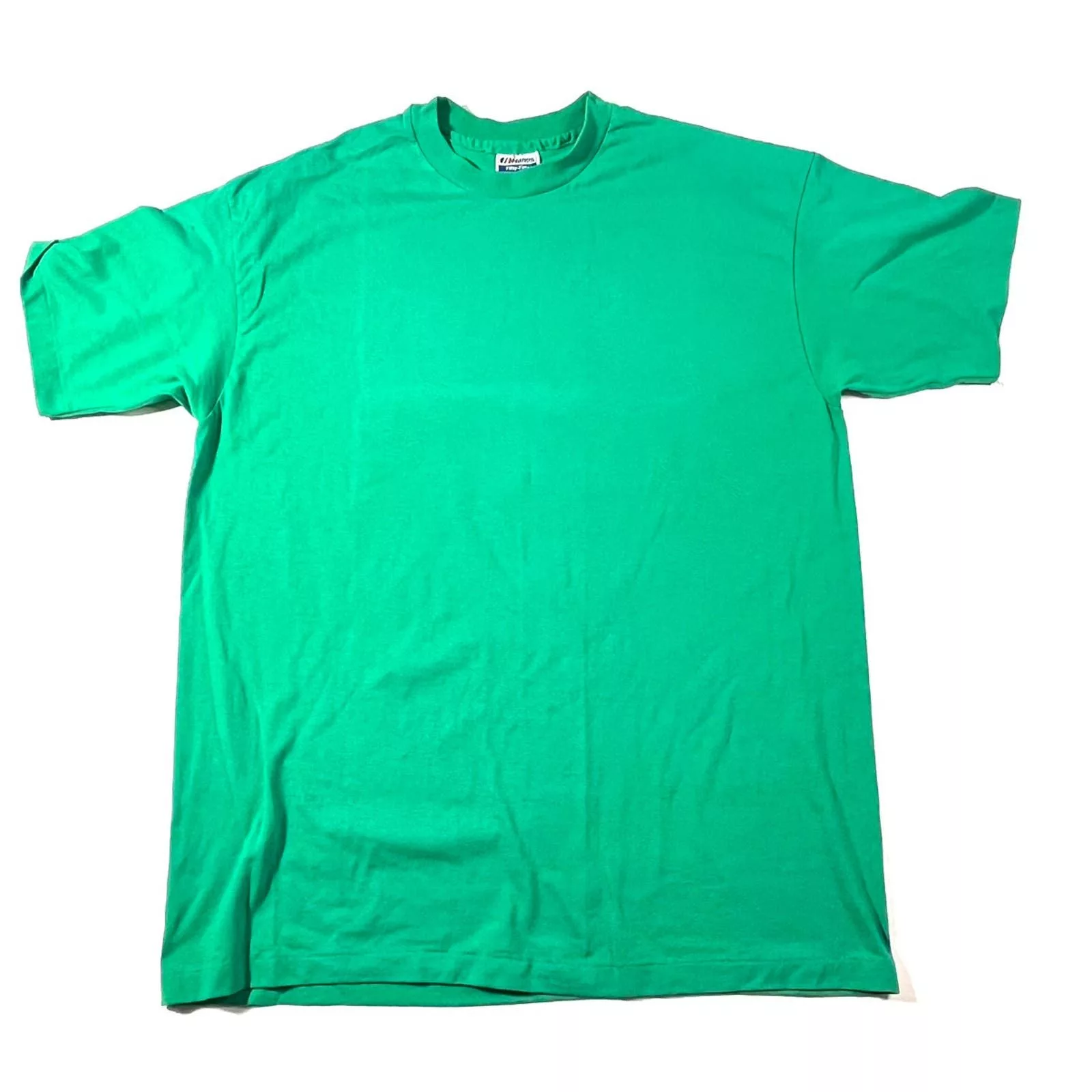 Hanes Short Sleeve T Shirts Hanes × Vintage Vintage 1990’s Hanes Single Stitch Green Blank Shirt Large Streetwear