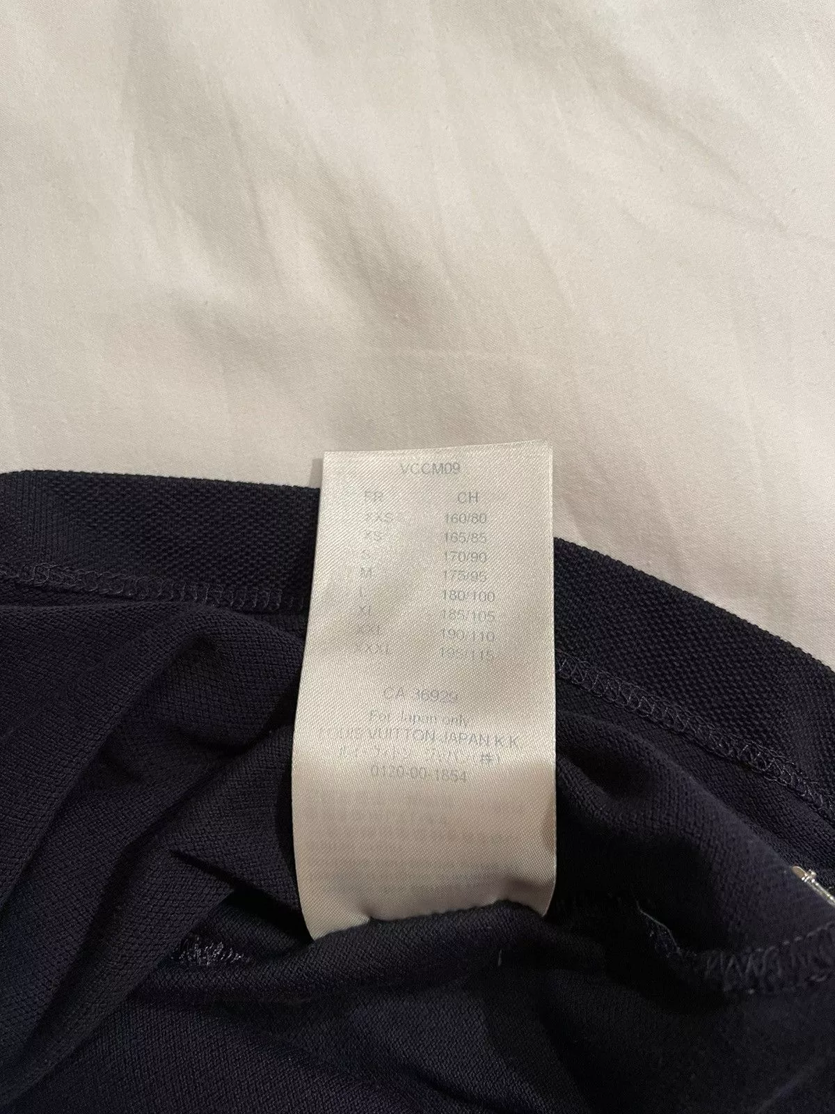 Louis Vuitton Polos Louis Vuitton navy pocket square Half Monogram Print Polo Blue