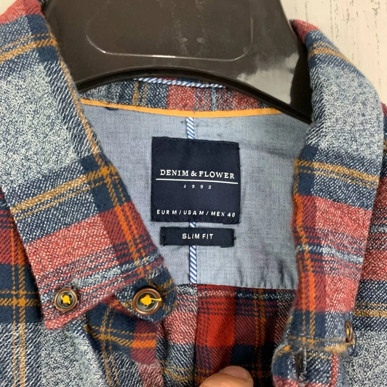 Other Shirts Button Ups Other Denim & Flower Medium Plaid Long Sleeve Button Down Shirt Multi