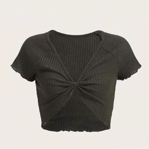 Cider Crop Tops NWOT (XS) Cider Hunter green crop top
