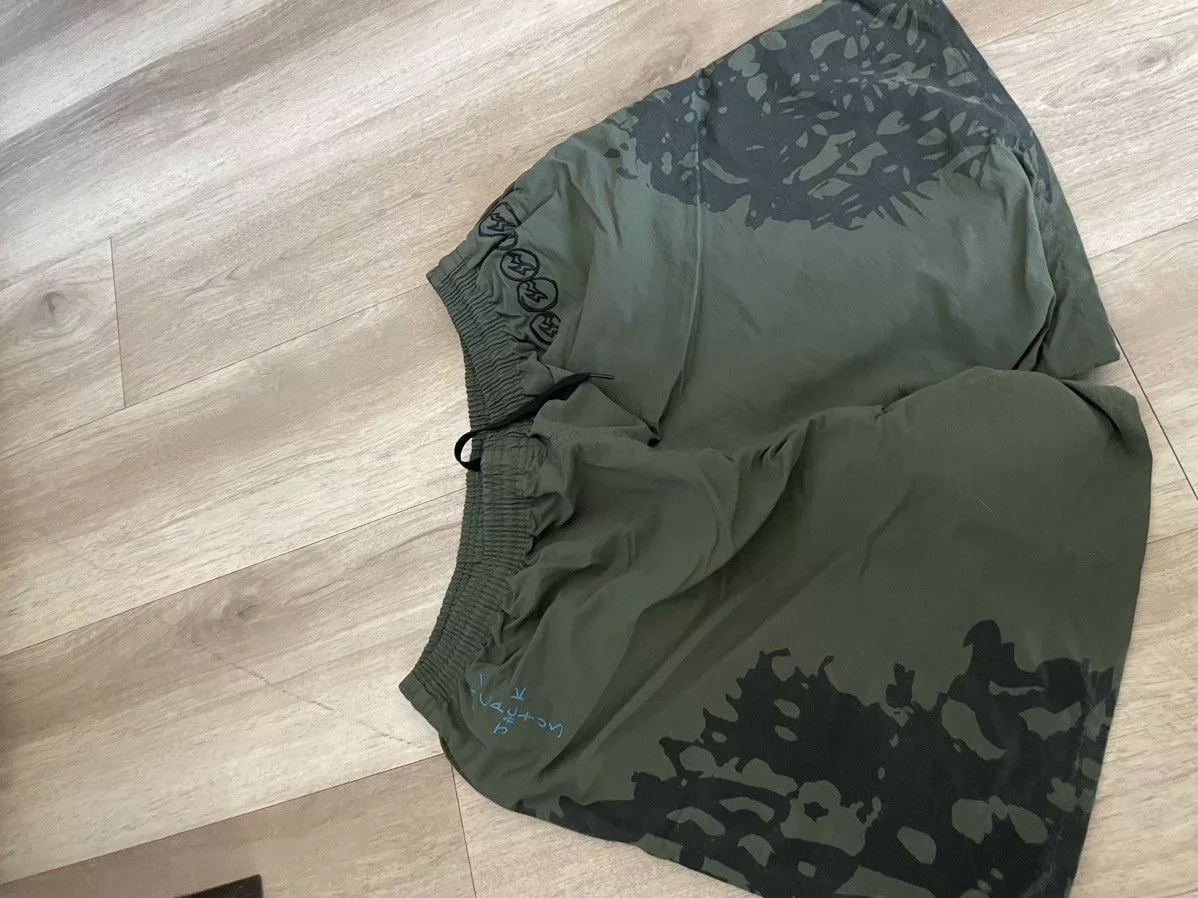 Travis Scott Shorts Travis Scott cactus for fragment imagination short Green