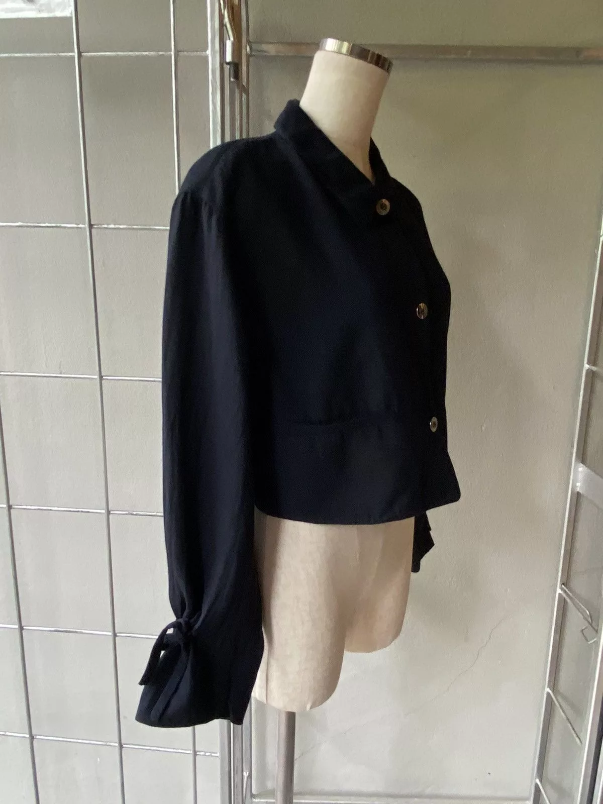 Claude Montana Jackets Claude Montana black crop jacket