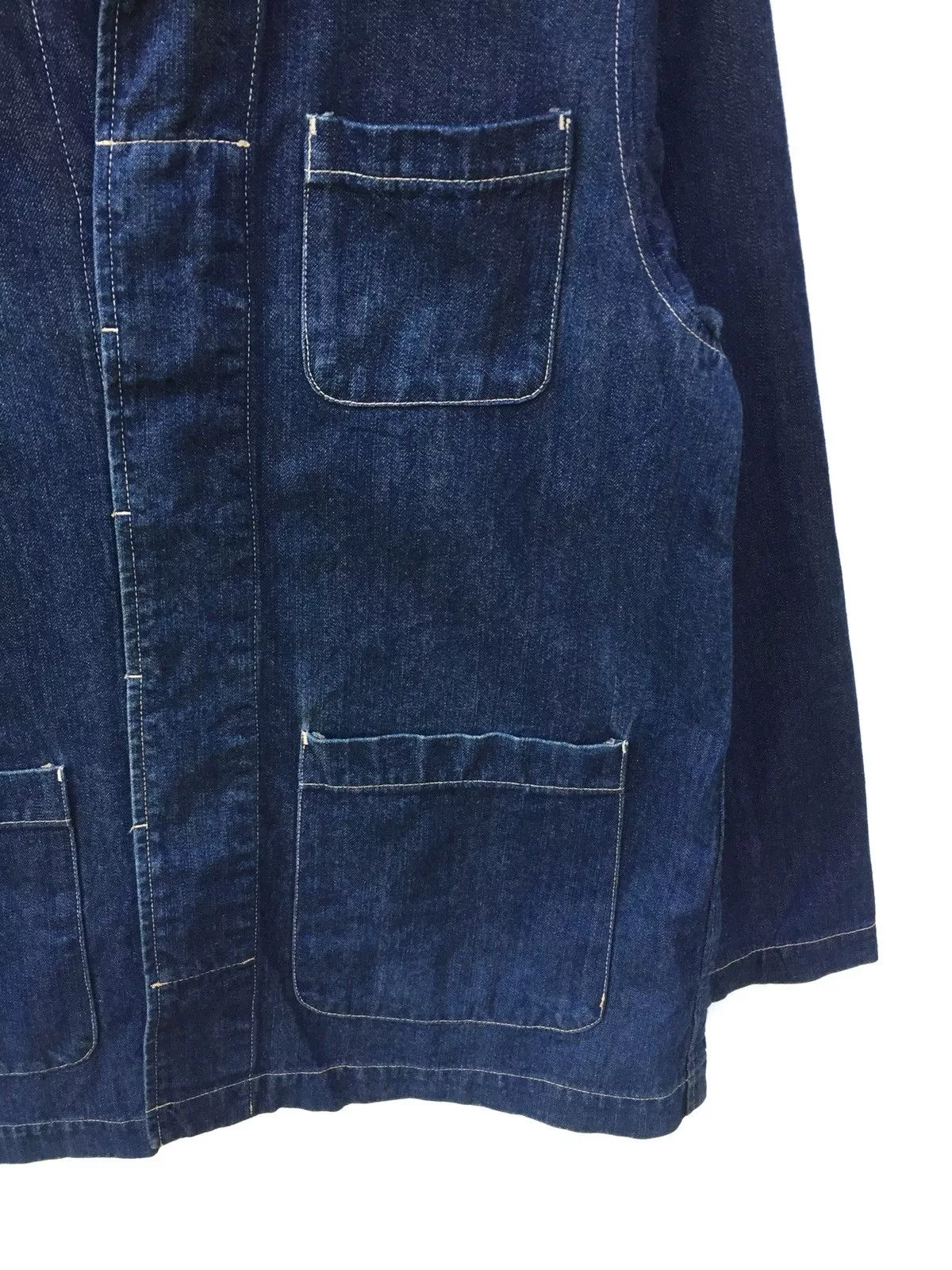 Indigo Denim Jackets Indigo Japanese Brand Expressive Denim Workers Jacket Kapital Style Blue Vintage
