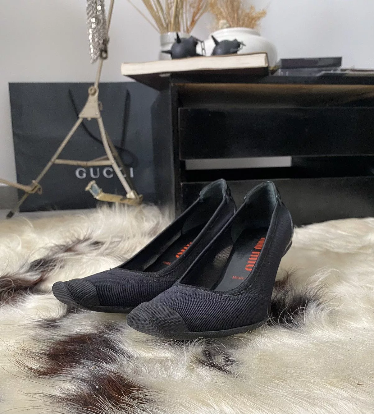 Miu Miu Heels miu miu kitten heels Black