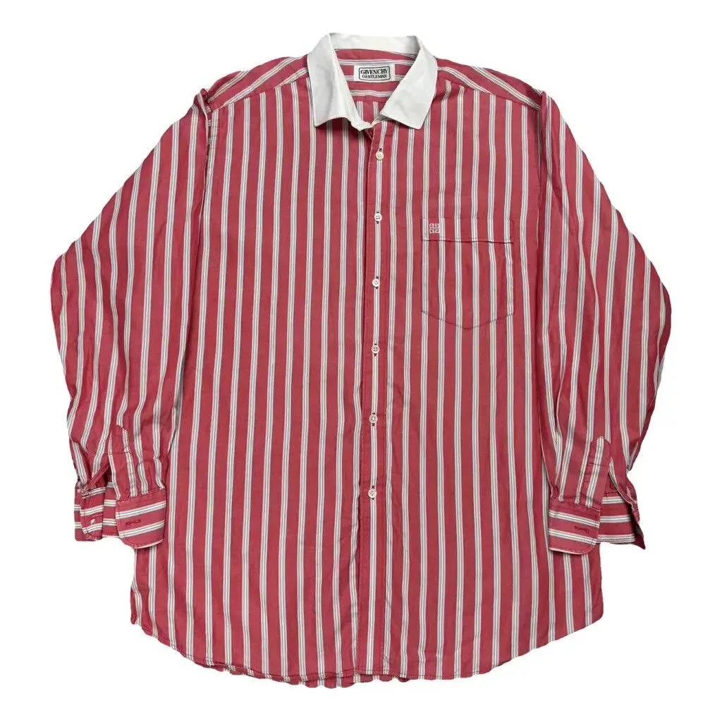 Givenchy Shirts Button Ups Givenchy Shirt Striped Pink Size Fit XL