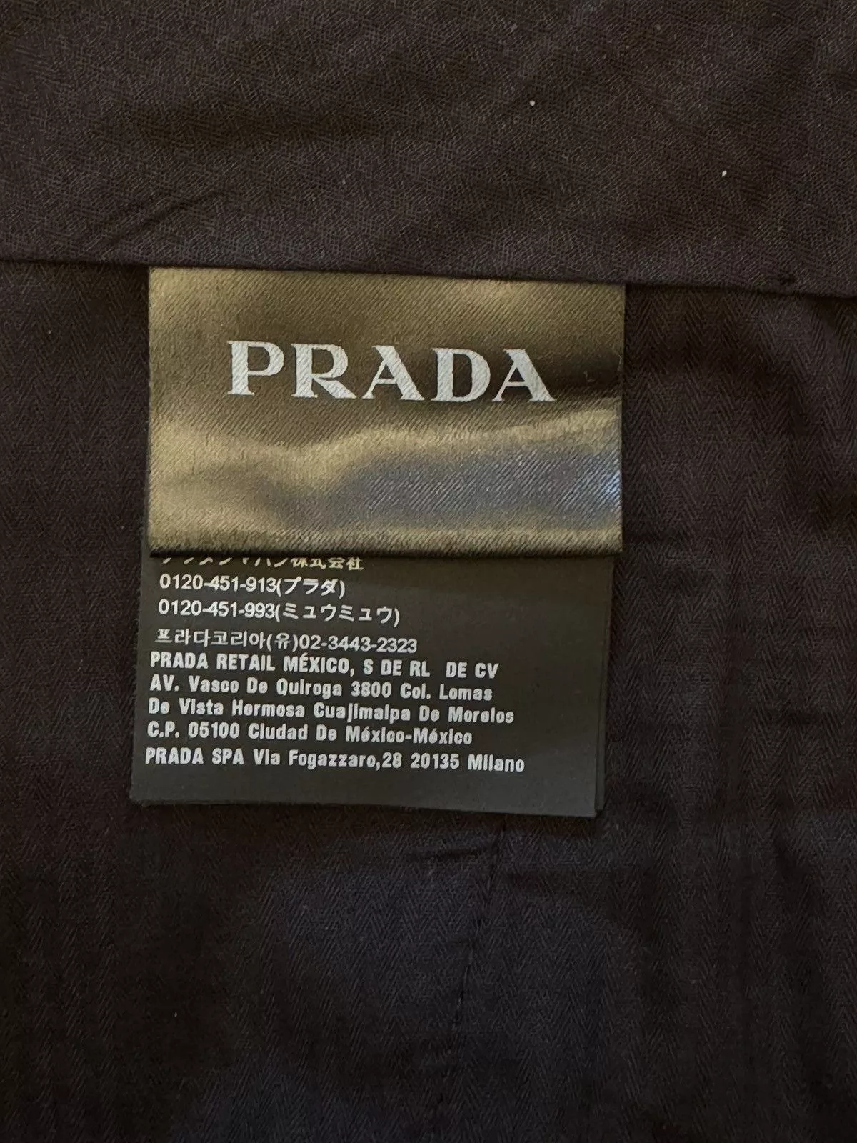 Prada Formal Trousers PRADA navy trousers FW19 Blue