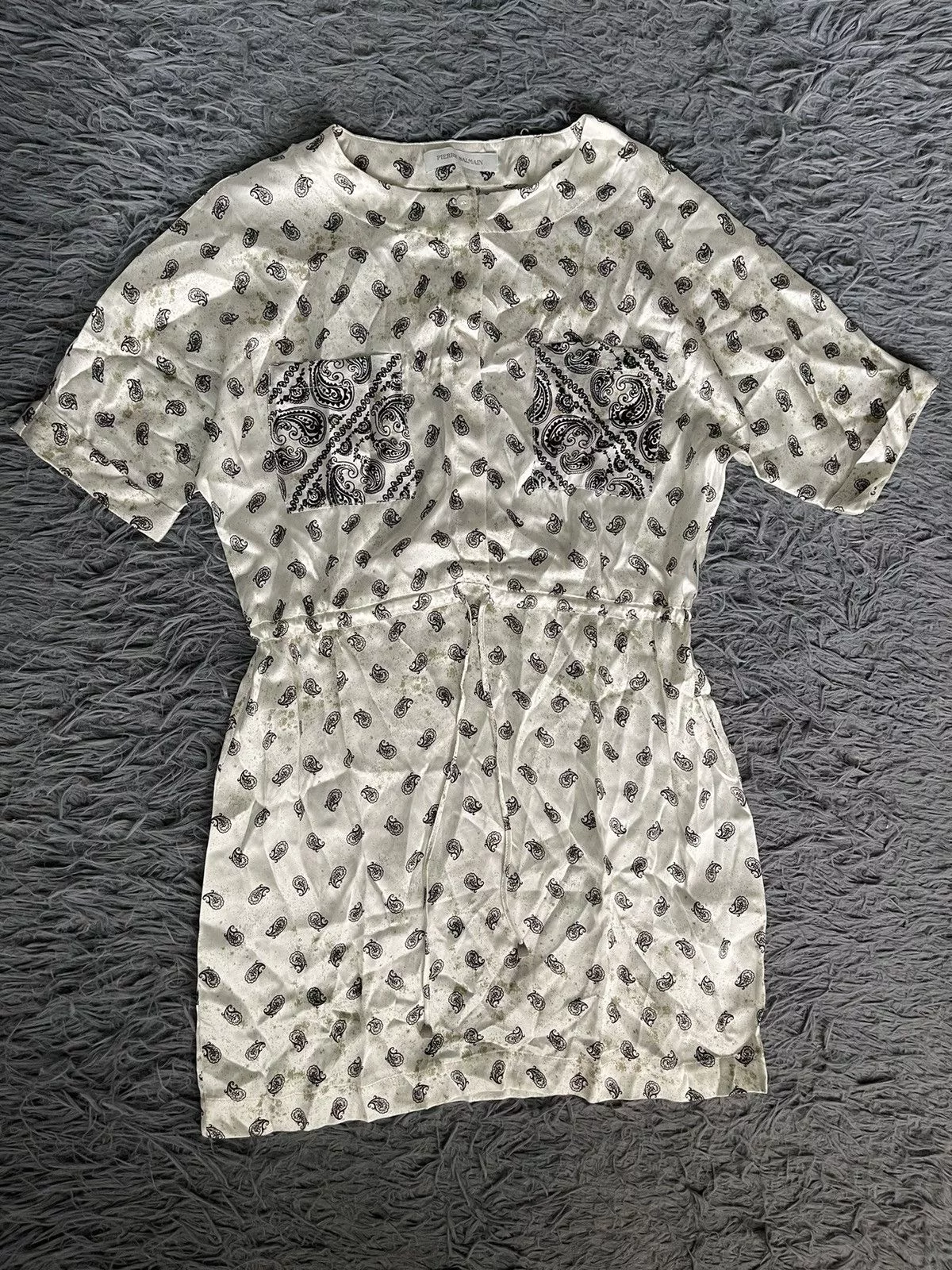 Balmain Mini Dresses Balmain × Pierre Balmain Pierre Balmain 100% silk mini dress White