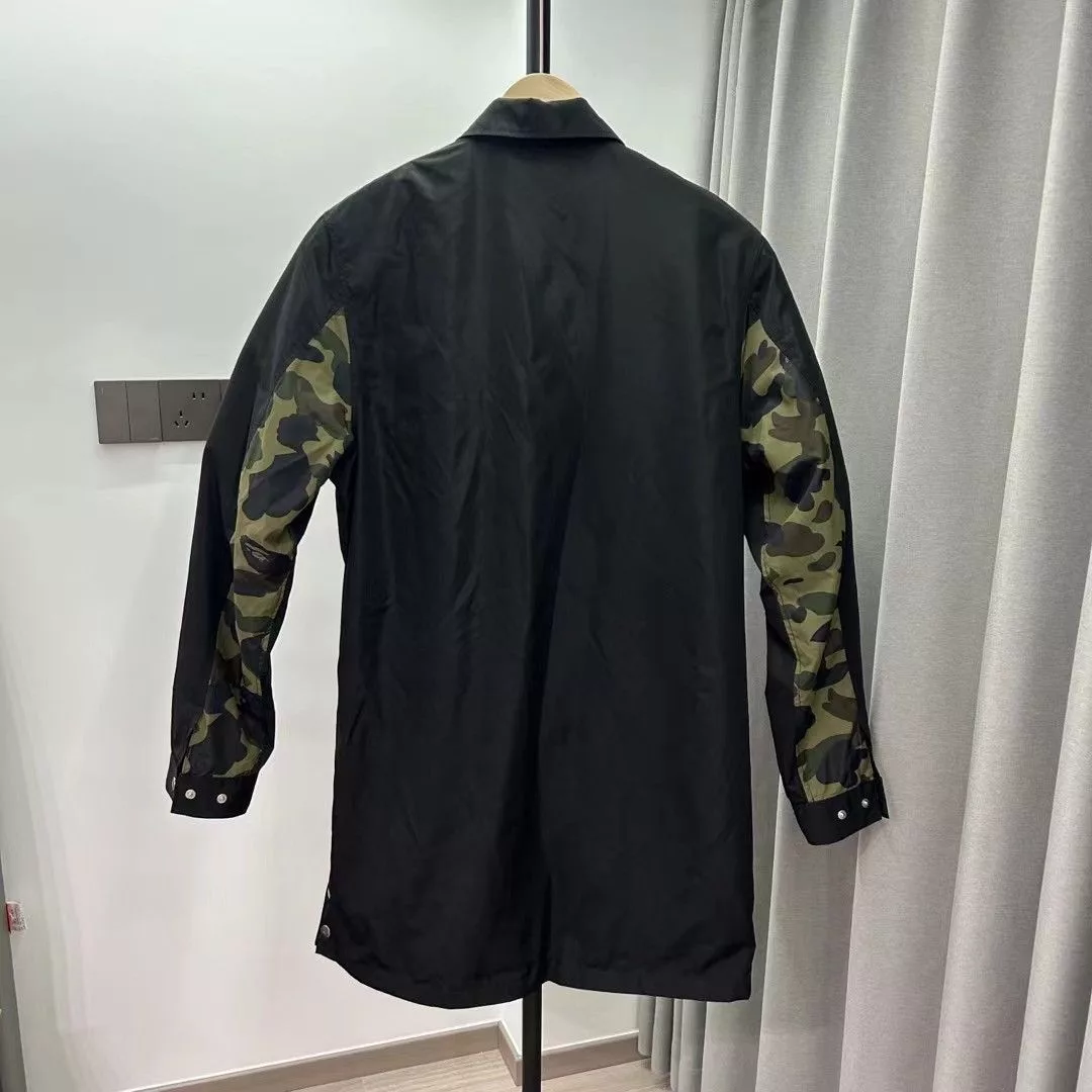Bape Light Jackets BAPE LONG JACKET Black