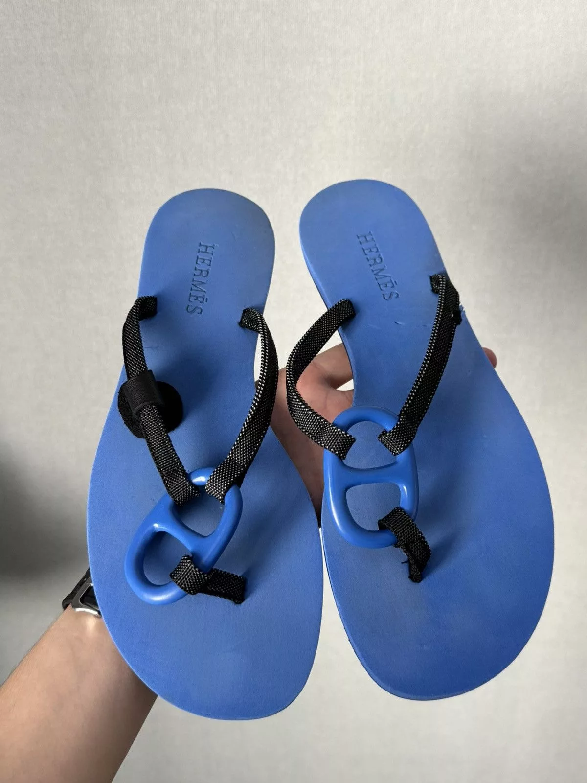 Hermes Sandals Hermes Kala sandals Blue