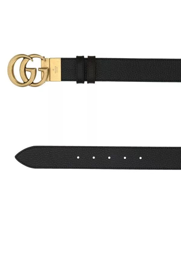 Gucci Belts Gucci Black Leather Reversible Belt Multi