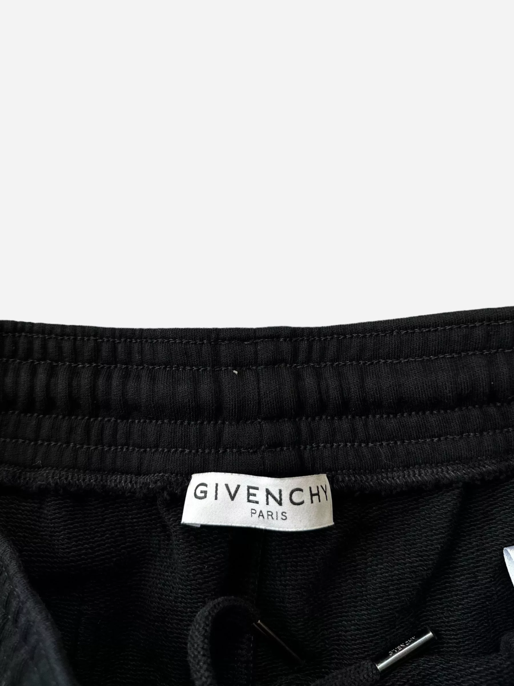 Givenchy Sweatpants Joggers Givenchy Black & White Embroidered Sweatpants