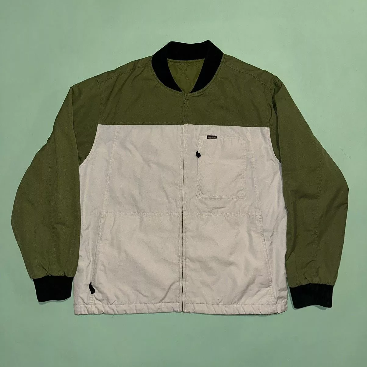 Supreme Light Jackets Supreme reversible tech work jacket Green