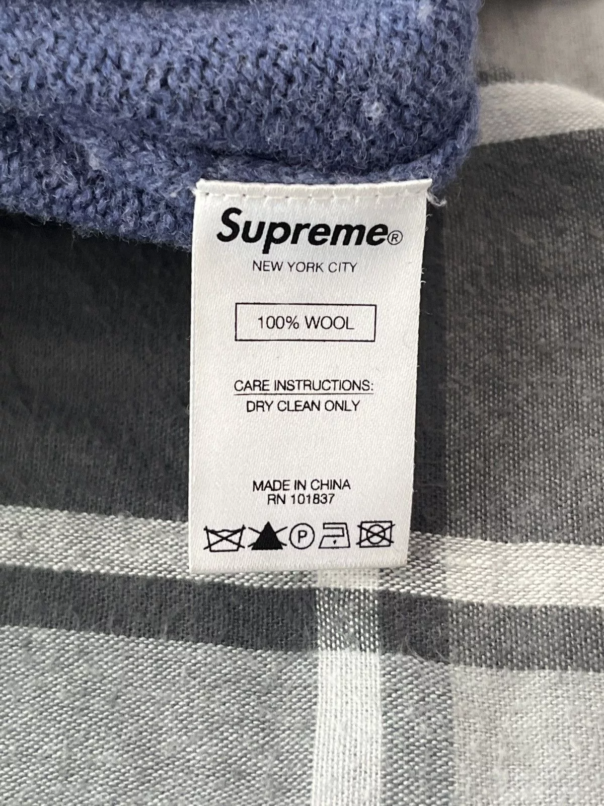 Supreme Sweaters Knitwear Supreme stone washed sweater navy Blue