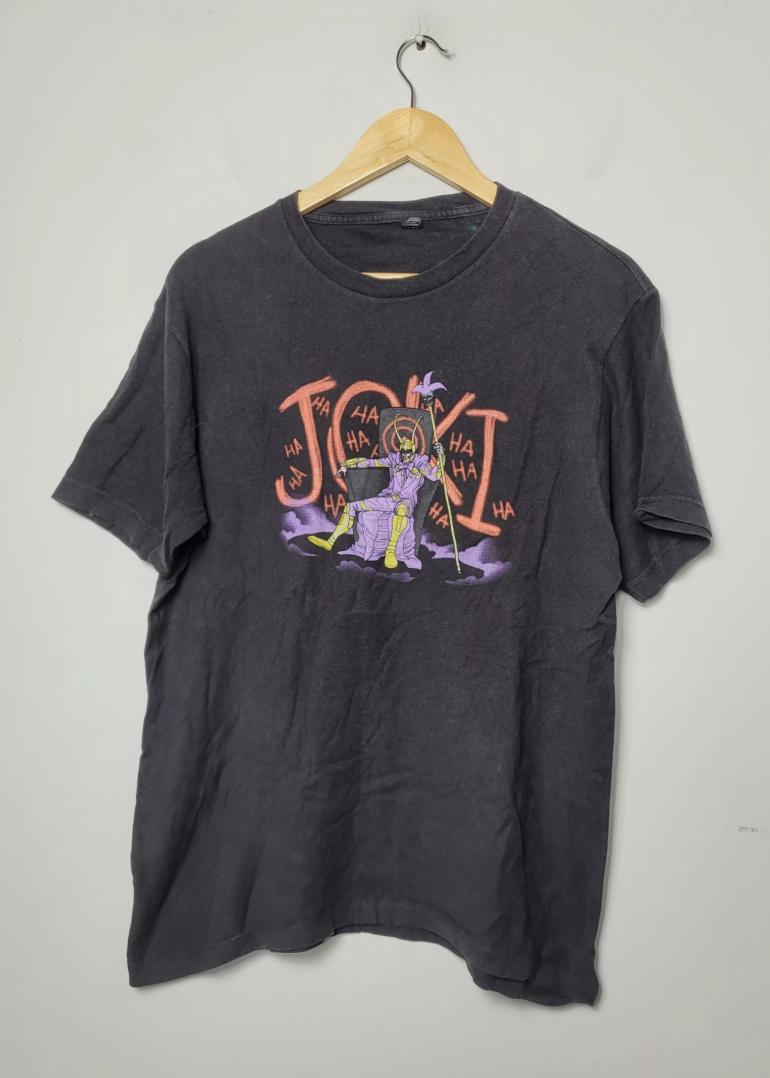 DC Comics Short Sleeve T Shirts DC Comics × Vintage Joker vintage tee Black