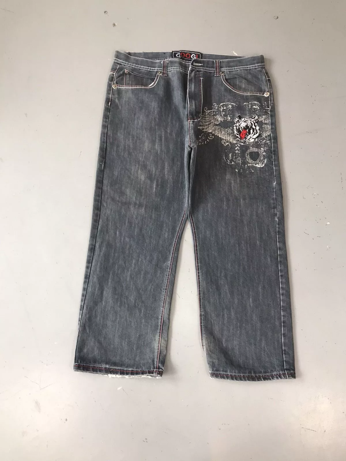 Coogi Denim Coogi × Vintage Vintage Coogi embroidered denim Black Streetwear