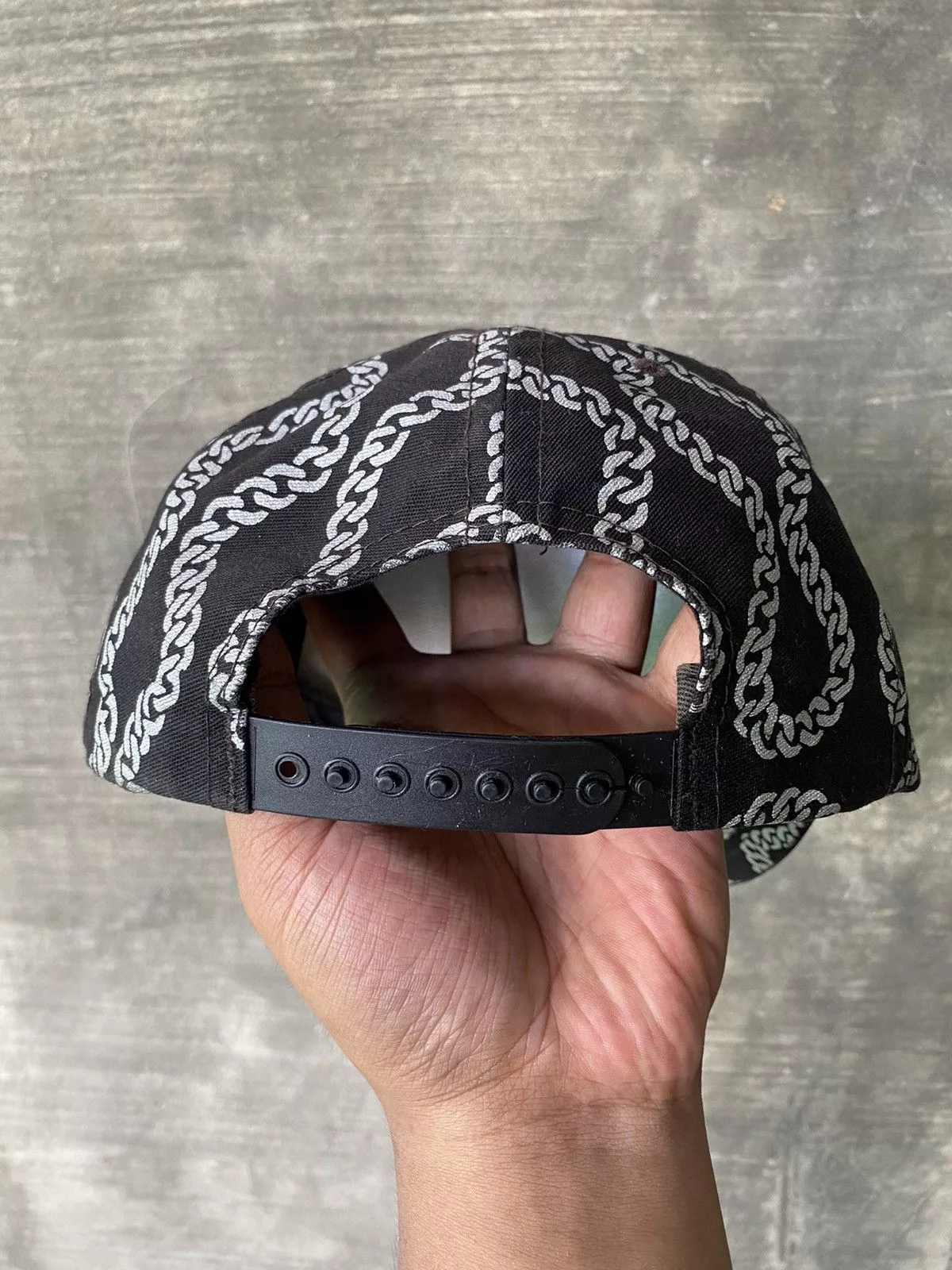 Supreme Hats 90s Supreme Chain Cuban Cap Black