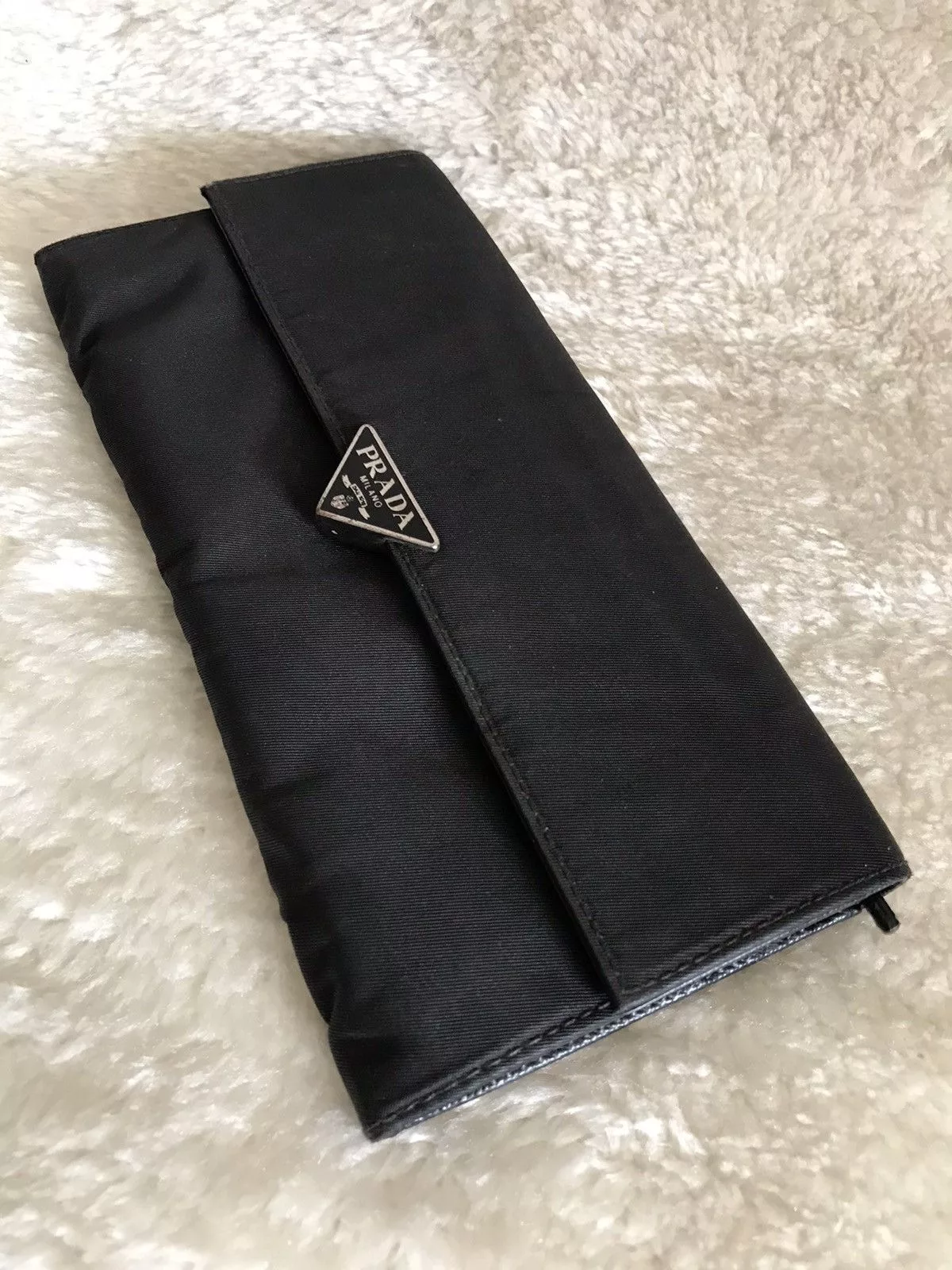 Prada Wallets Prada × Vintage PRADA Wallet Black Nylon Leather