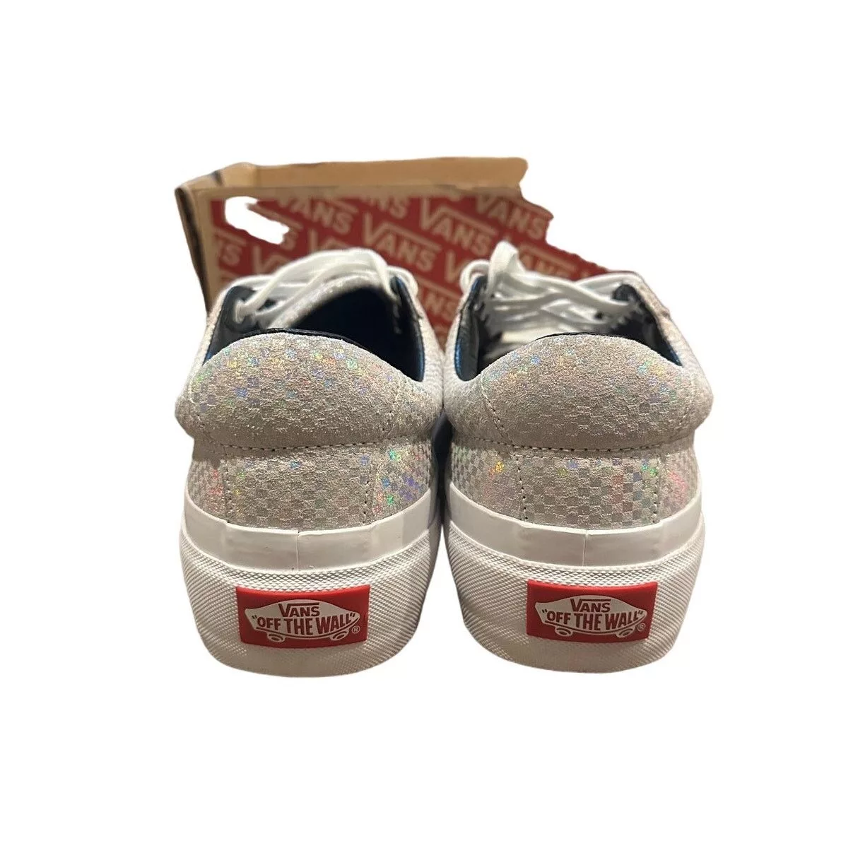 Vans Low Top Sneakers Vans Sid Ni Glory Check Silver