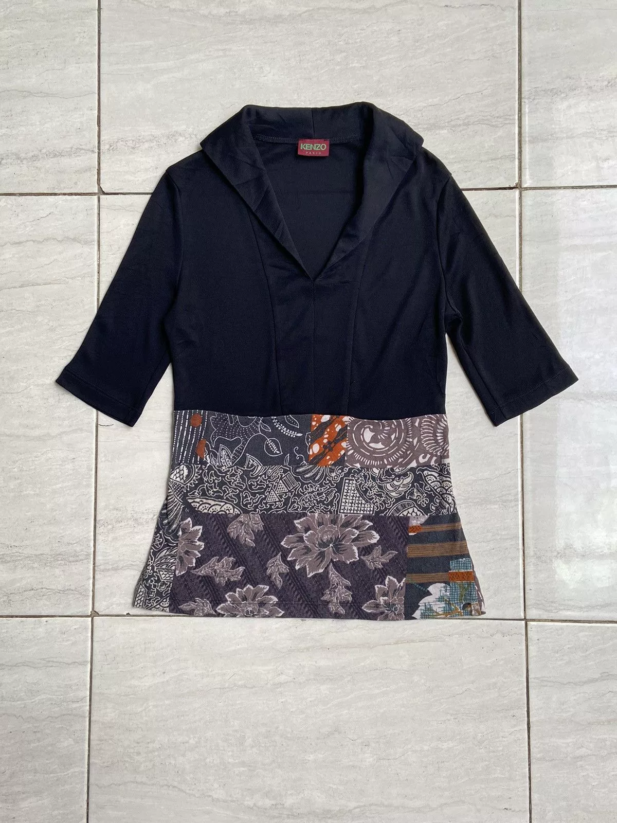 Kenzo Short Sleeve T Shirts KENZO PARIS Black T-shirt