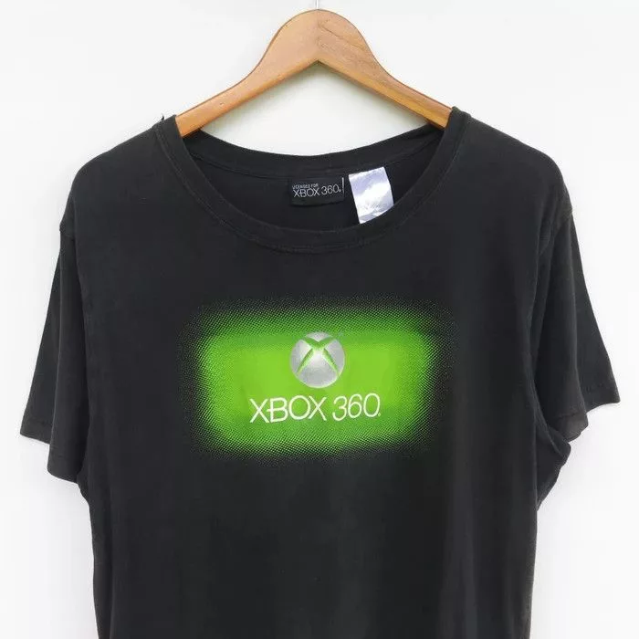 Nintendo Short Sleeve T Shirts Nintendo × Playstation Xbox 360 Tee Black Vintage