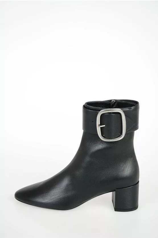 Saint Laurent Paris Boots Saint Laurent Paris Leather Ankle Boots Black