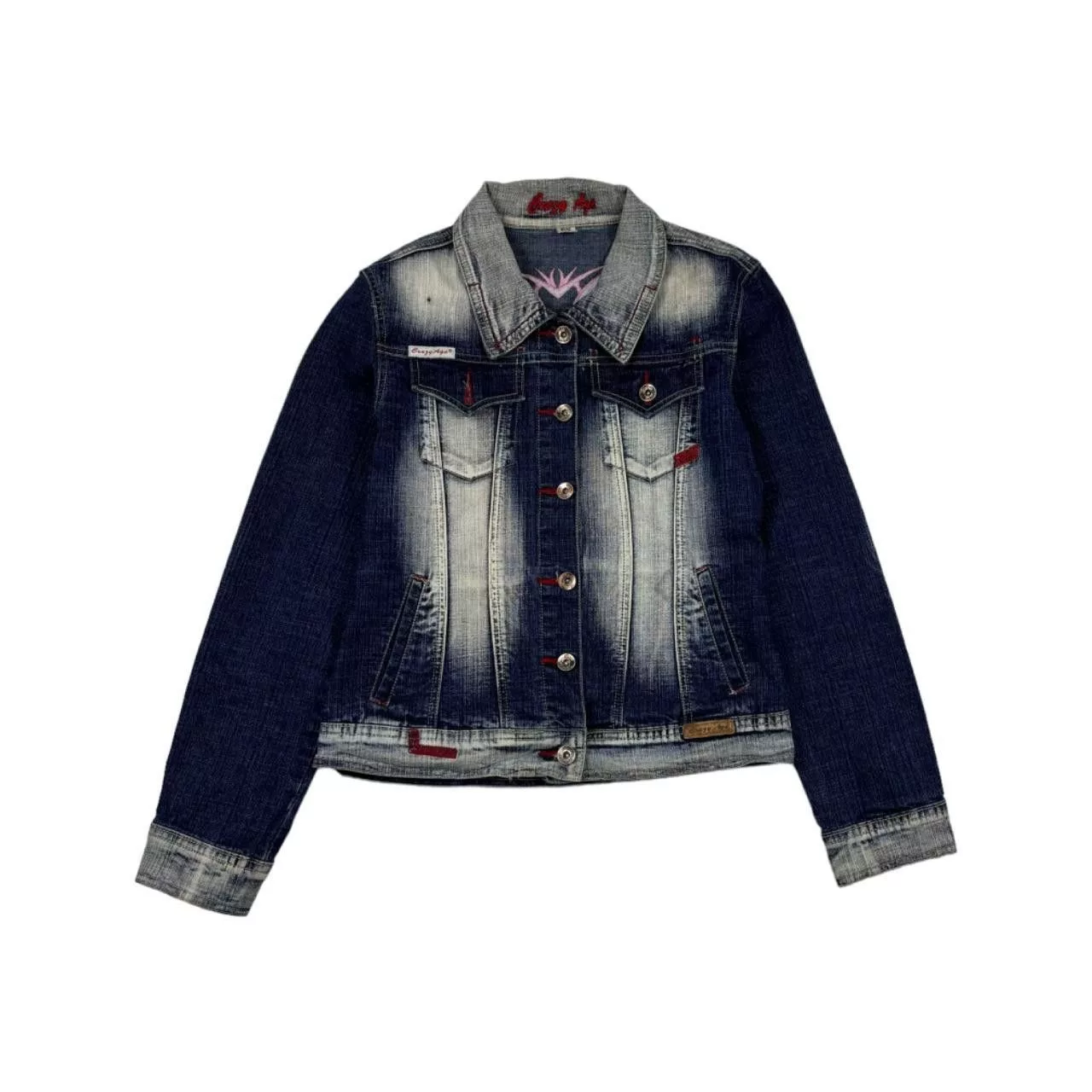 Affliction Denim Jackets Affliction × Japanese Brand × Vintage Crazy Age denim jacket Blue