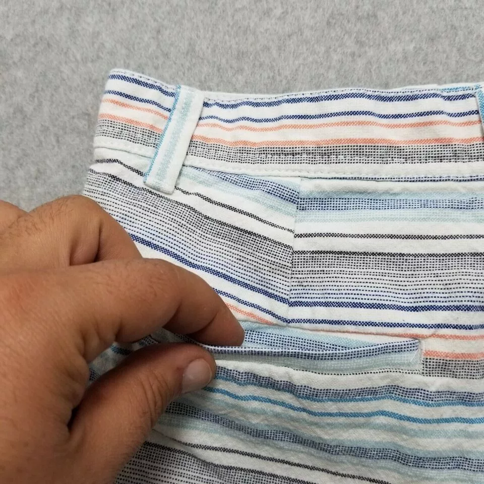 Gap Shorts Womens 0 Striped Chino Casual Lightweight Multi