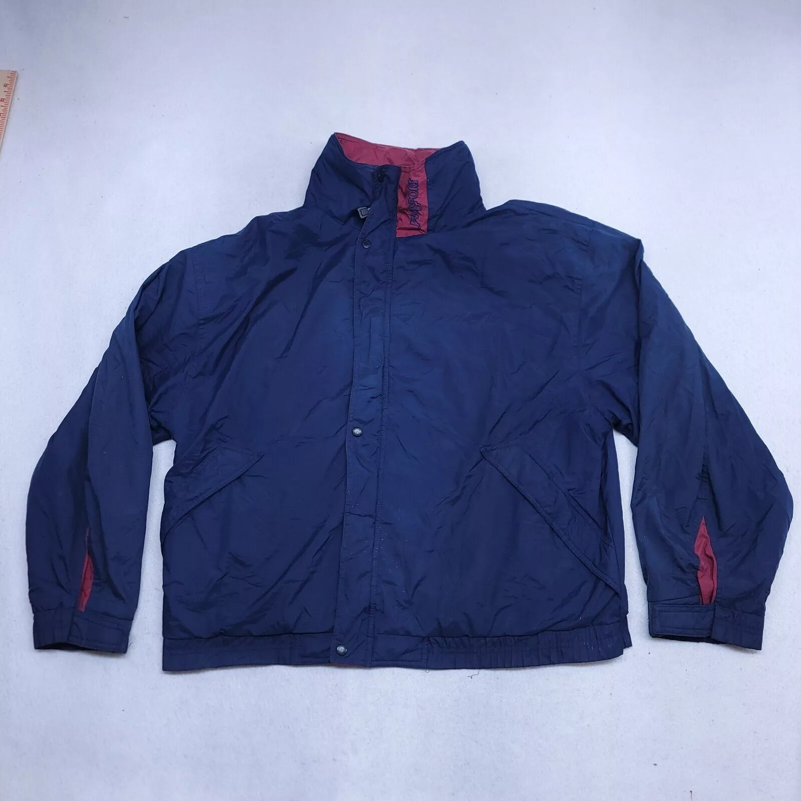 Jansport Heavy Coats Jansport Zip Up Casual Outdoor Jacket Mens Size L Blue