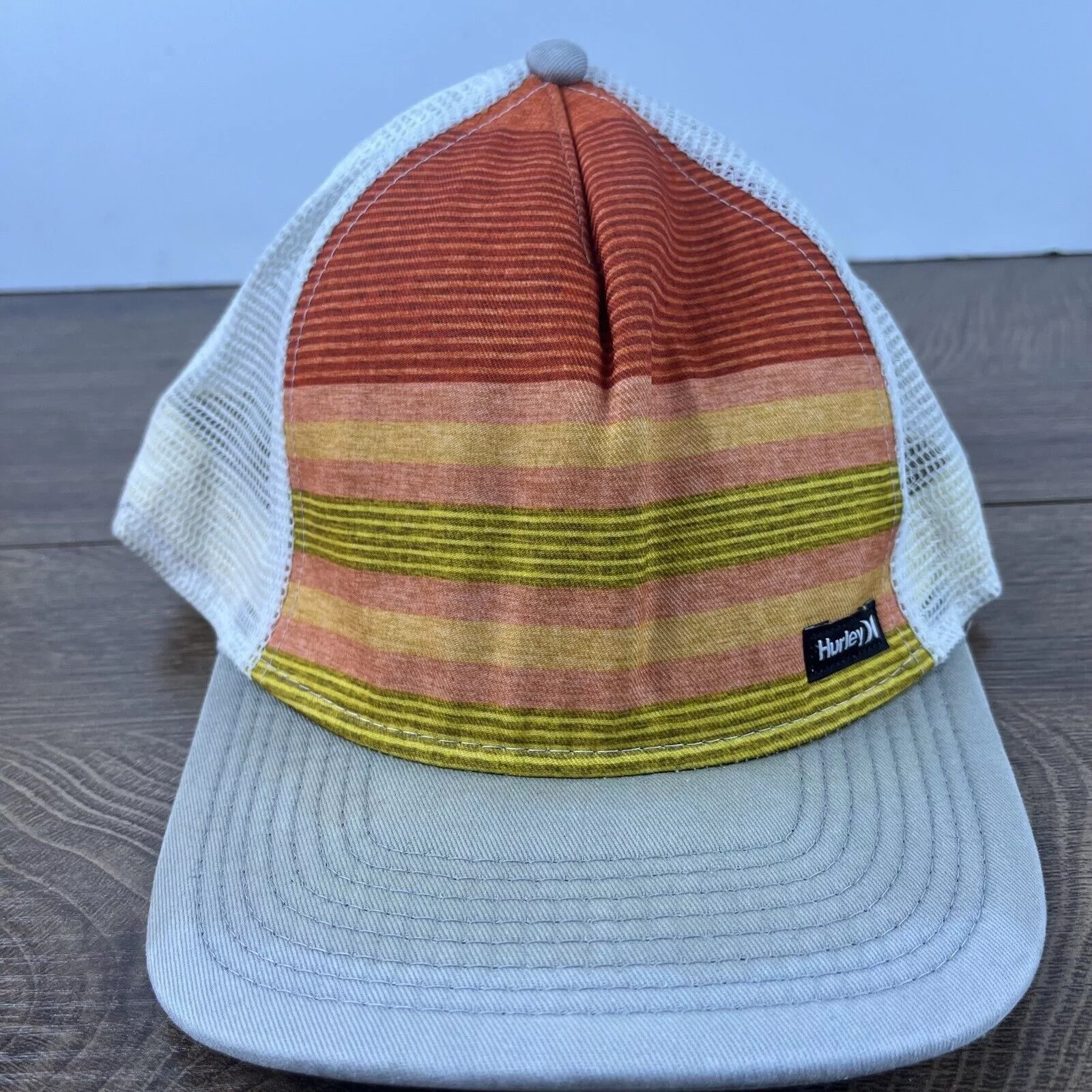 Hurley Hats Hurley Snapback Hat Cap Snapback Hat Orange Adjustable Hat A