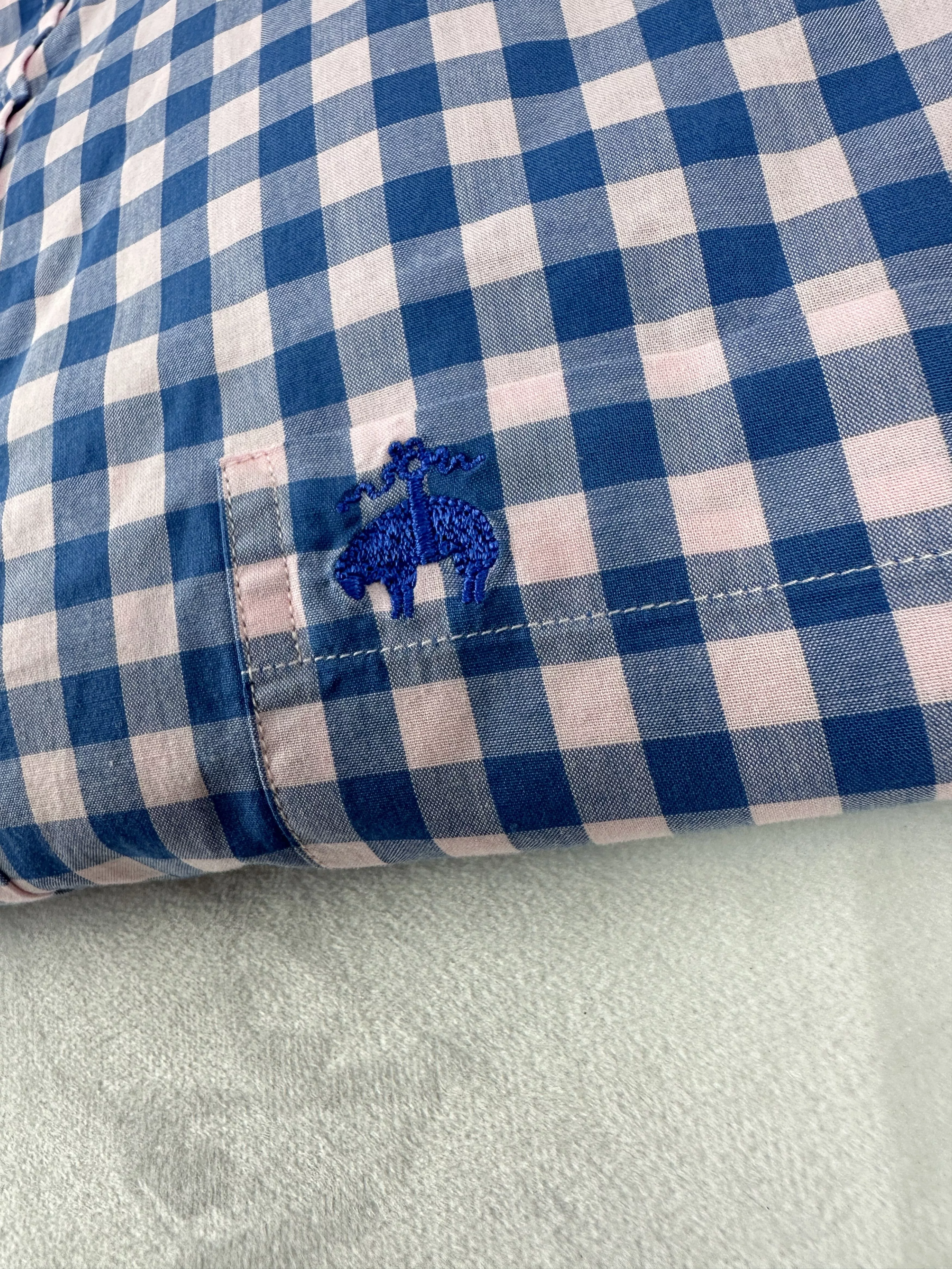 Brooks Brothers Shirts Button Ups Brooks Brothers 1818 Checked Button Down Shirt Lg Blue