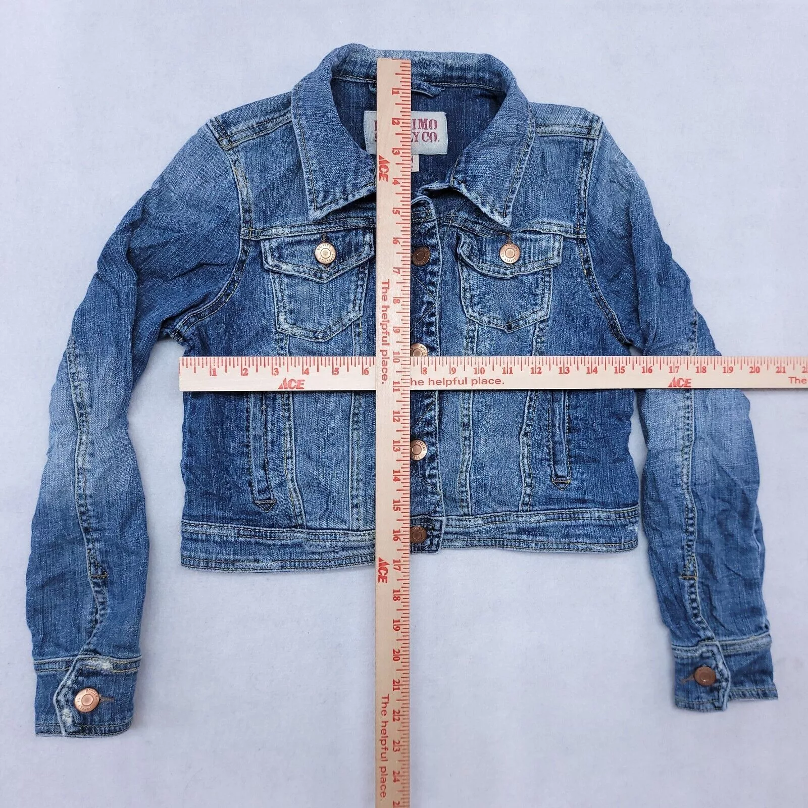 Mossimo Jackets Mossimo Button Up Denim Jean Jacket Womens Size M Blue