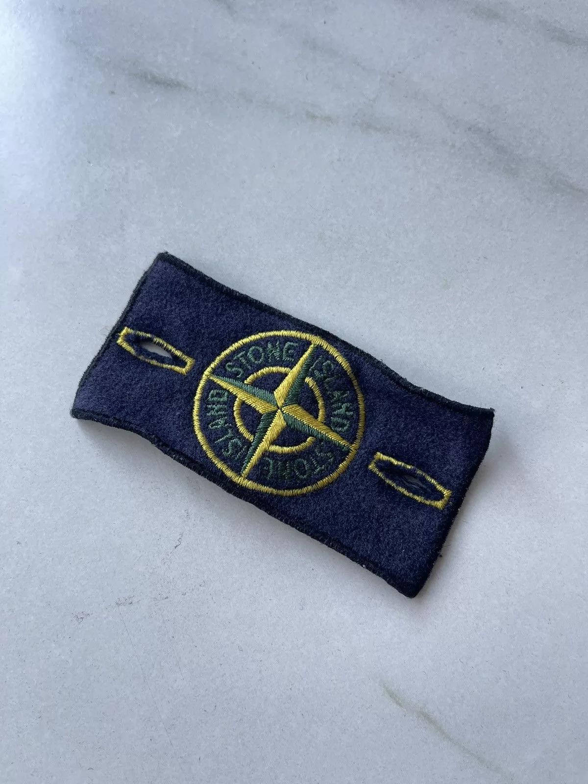 Stone Island Hats STONE ISLAND BADGE VINTAGE RARE CASUAL PATCH Black