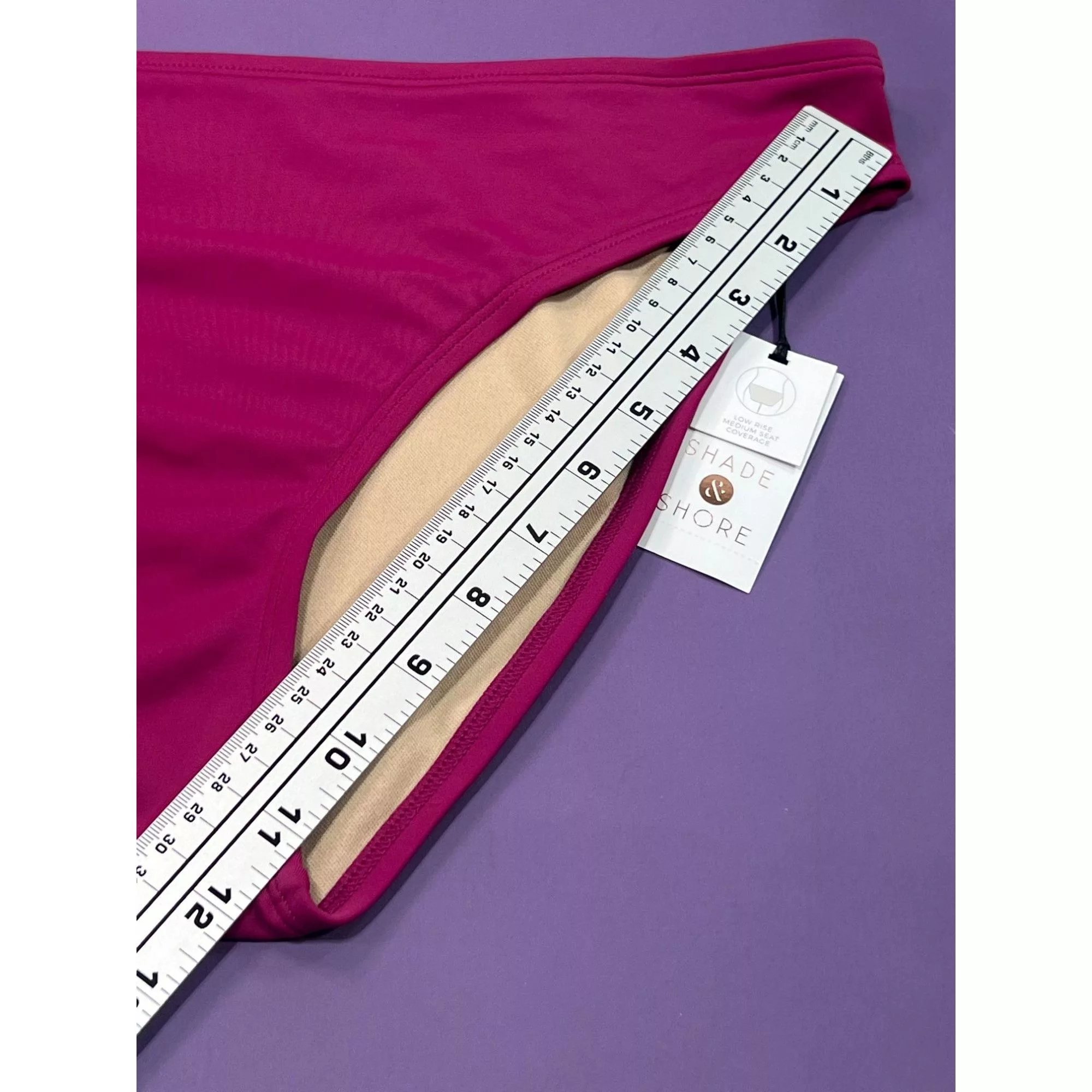 Other Socks Intimates Other Shade & Shore - Women's Low-Rise Medium Coverage Hipster Bik Purple