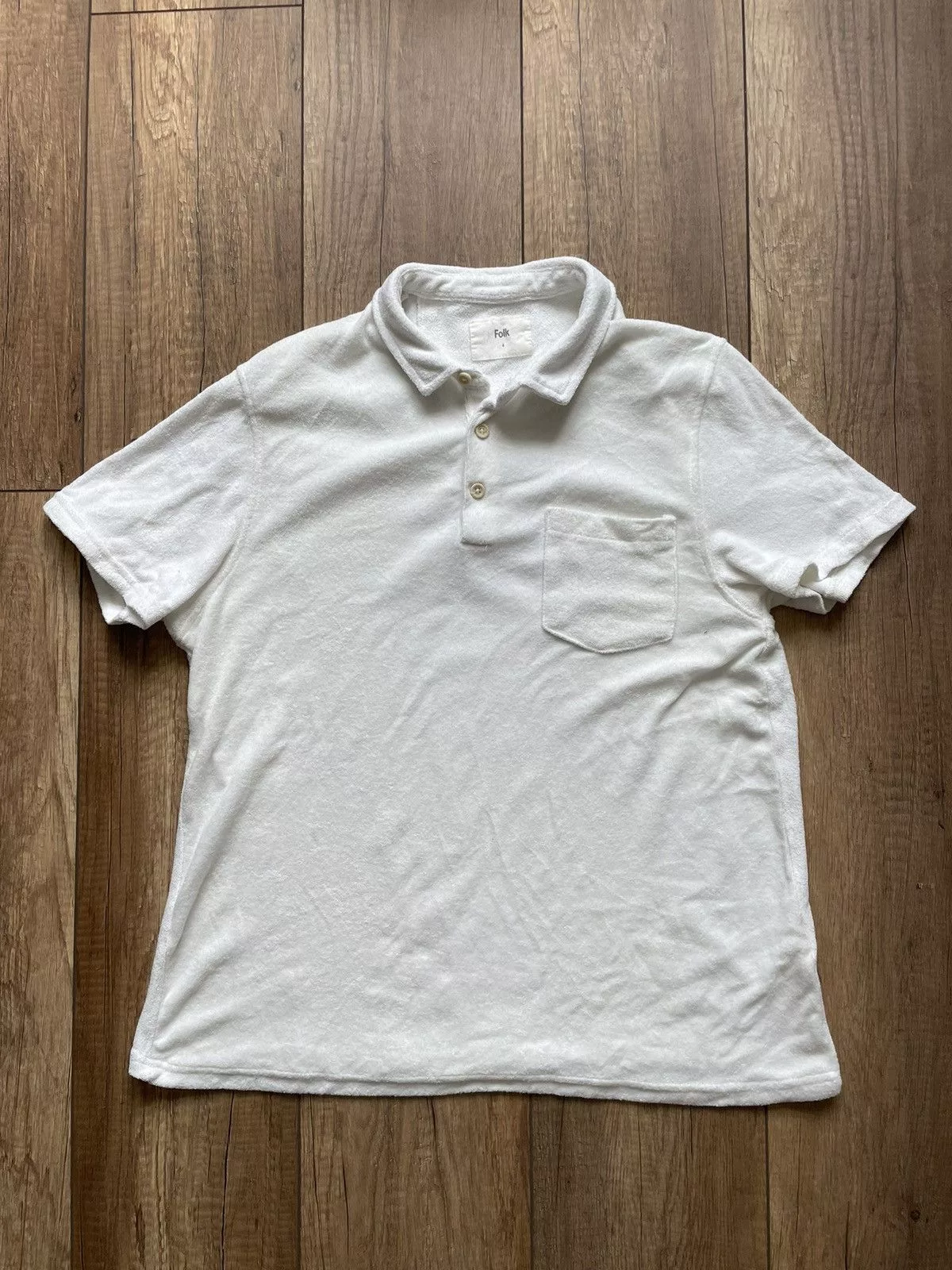Folk Polos Polo Folk 4 white size L