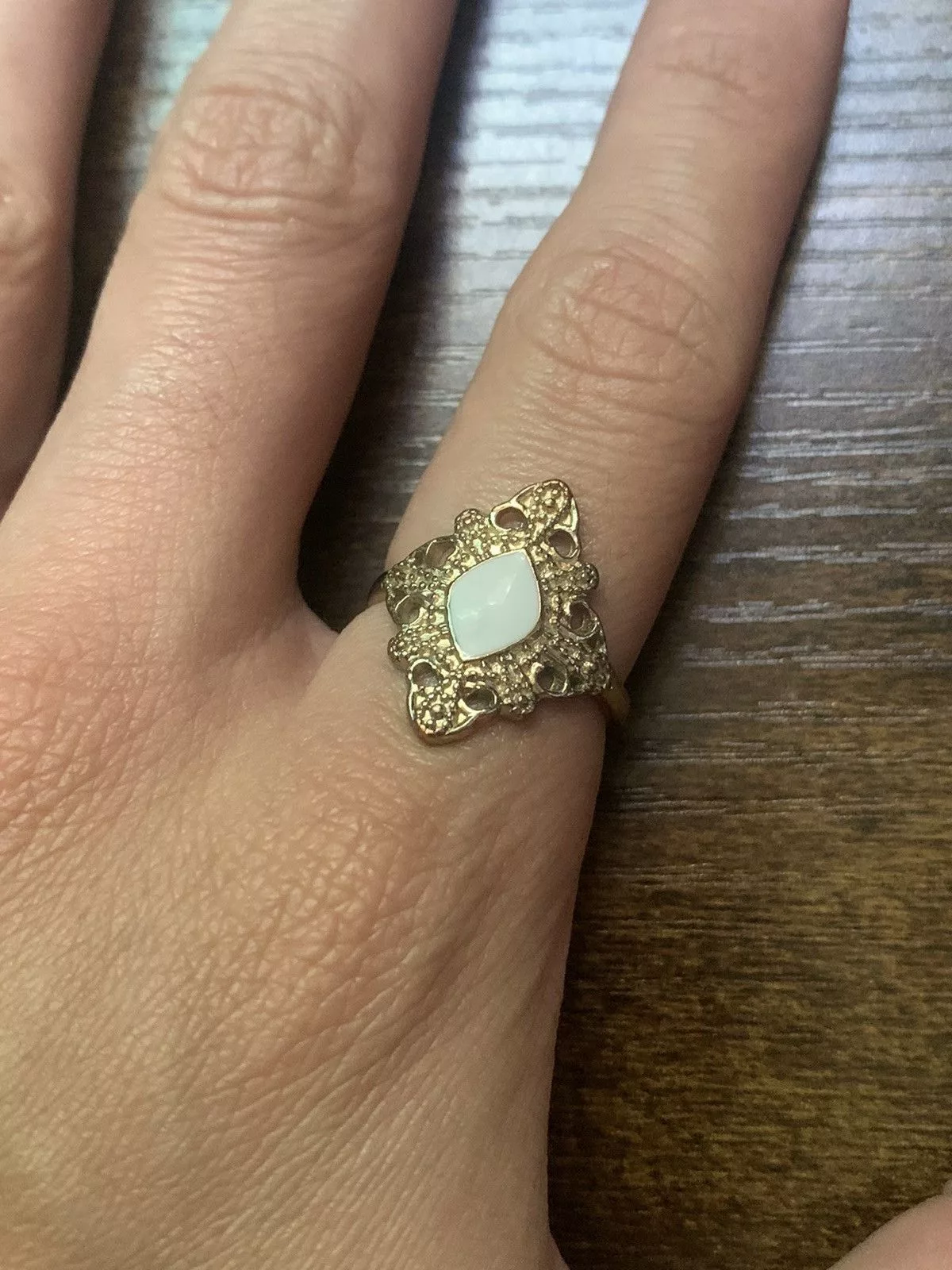 Vintage Rings Vintage WhiteStone Ring Y2K Streetwear Fashion Jewelry Cute Preppy