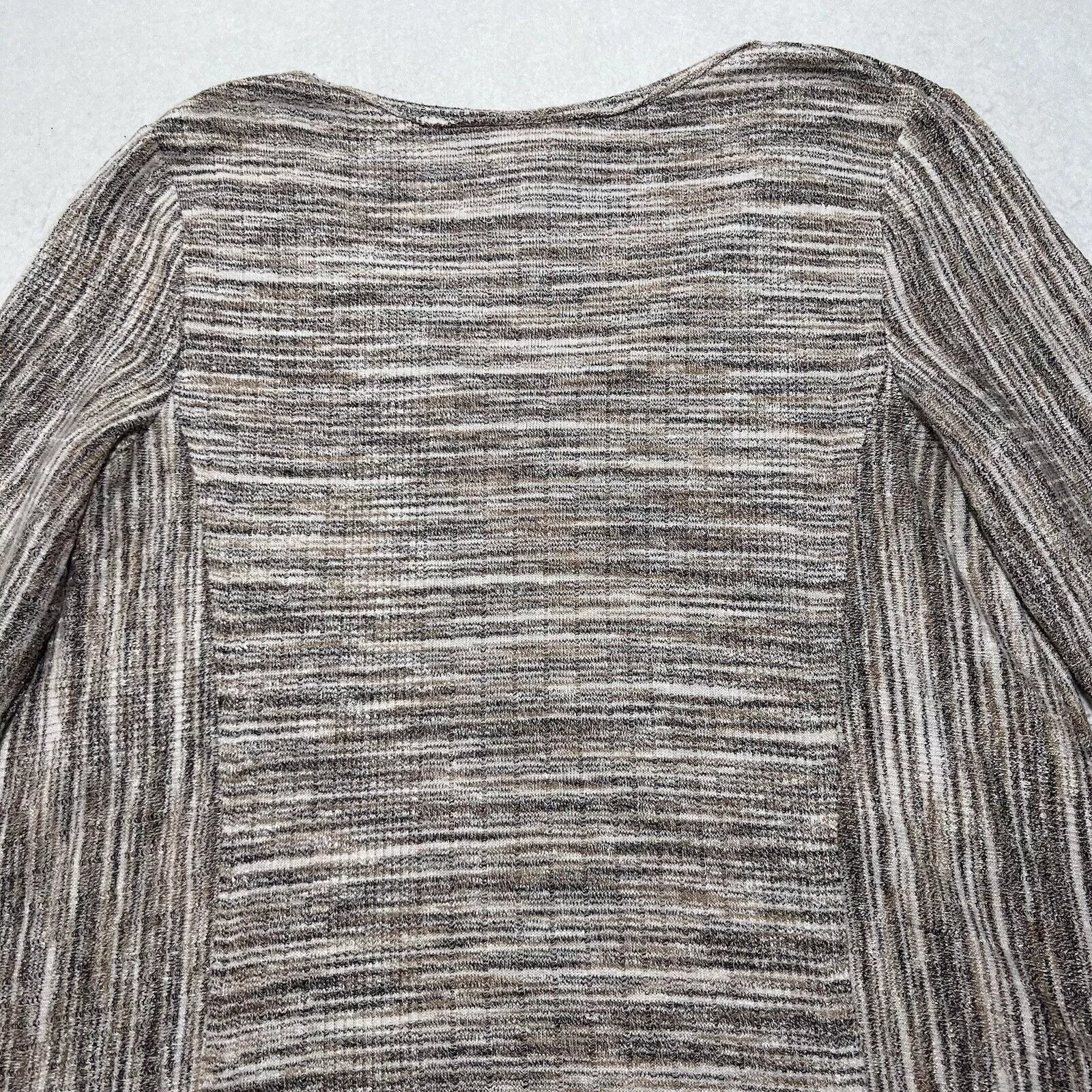 Target Basics Sweaters Target Basics Knox Rose Pullover Sweater V Neck Beige Striped Top Brown
