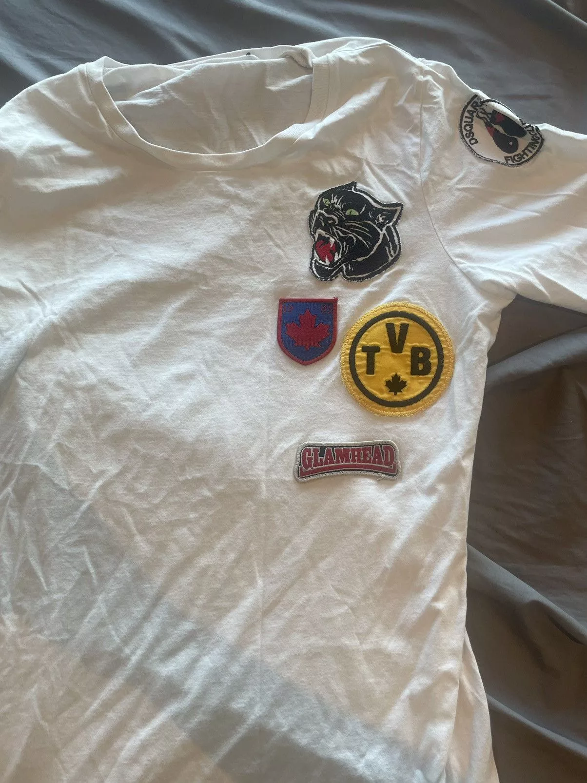Designer Short Sleeve T Shirts Designer × Dsquared2 Dsquared2 Glamhead White Tee