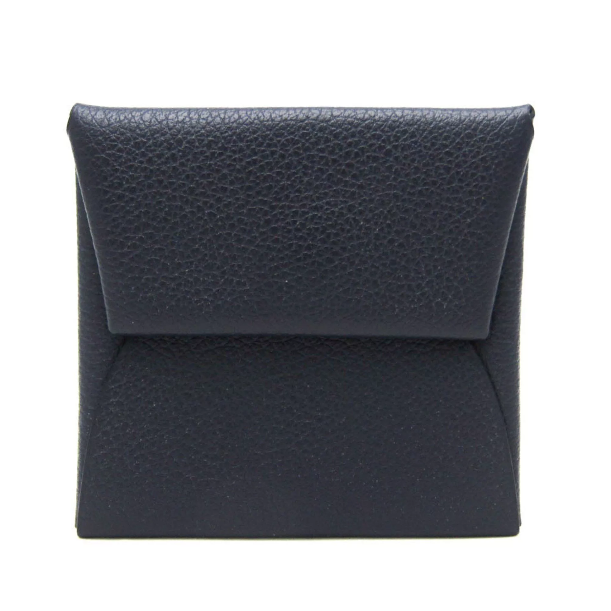 Hermes Wallets Hermes Bastia Women,Men Evercolor Leather Coin Purse/coin Case Navy Blue