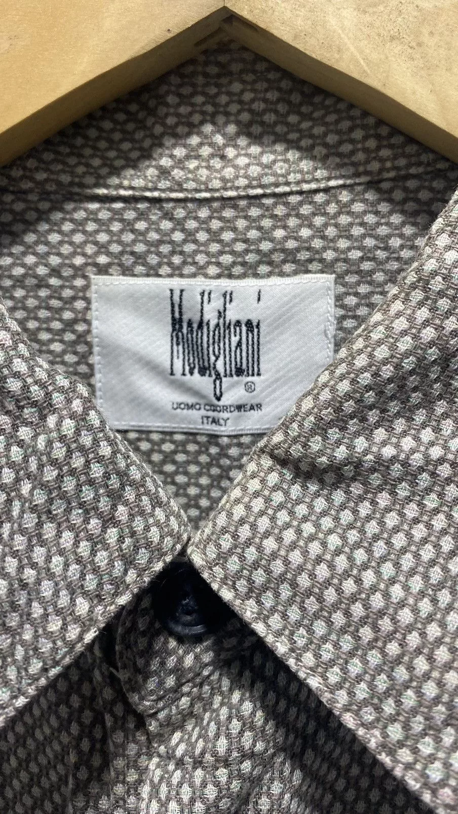 Vintage Shirts Button Ups Vintage 🚨FINAL DROP🚨 Modigliani Italy Snake Skin Formal Shirt White