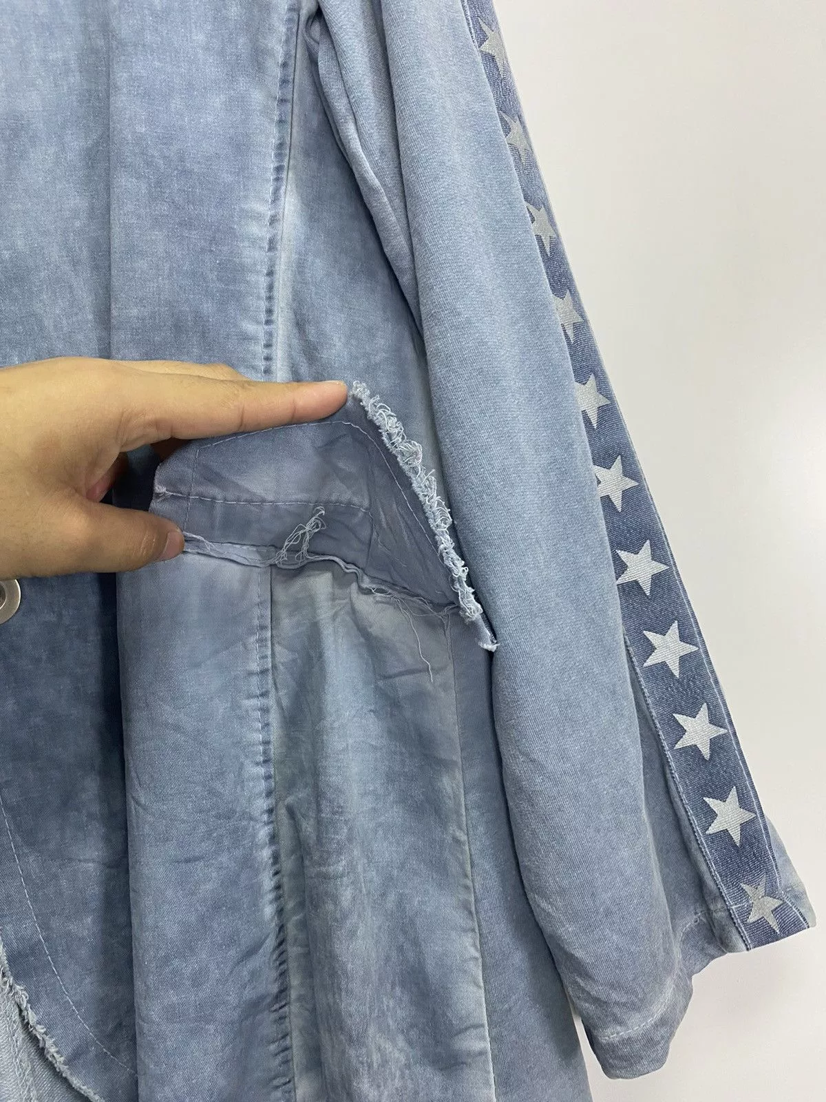 Designer Blouses Designer Star Blouse Women’s Jacket Blue Vintage