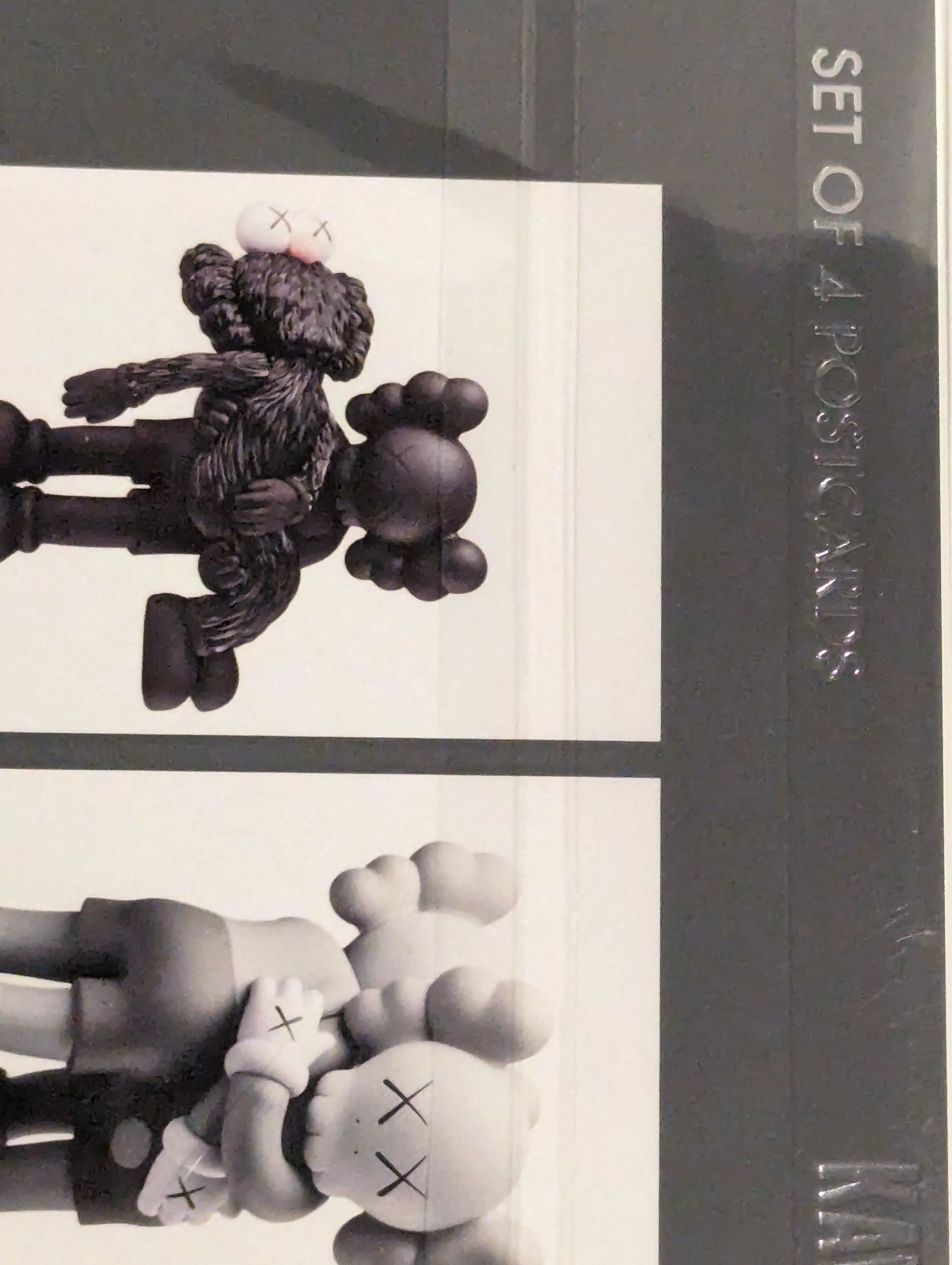Kaws Miscellaneous KAWS x NGV SET OF 4 POSTCARDS Black