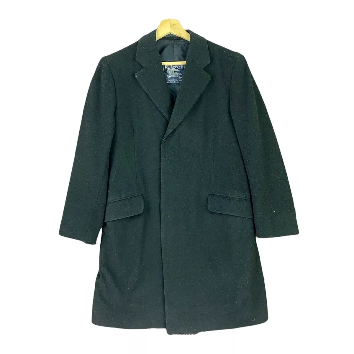 Burberry Heavy Coats Burberry Trench Coat Wool Jacket Black