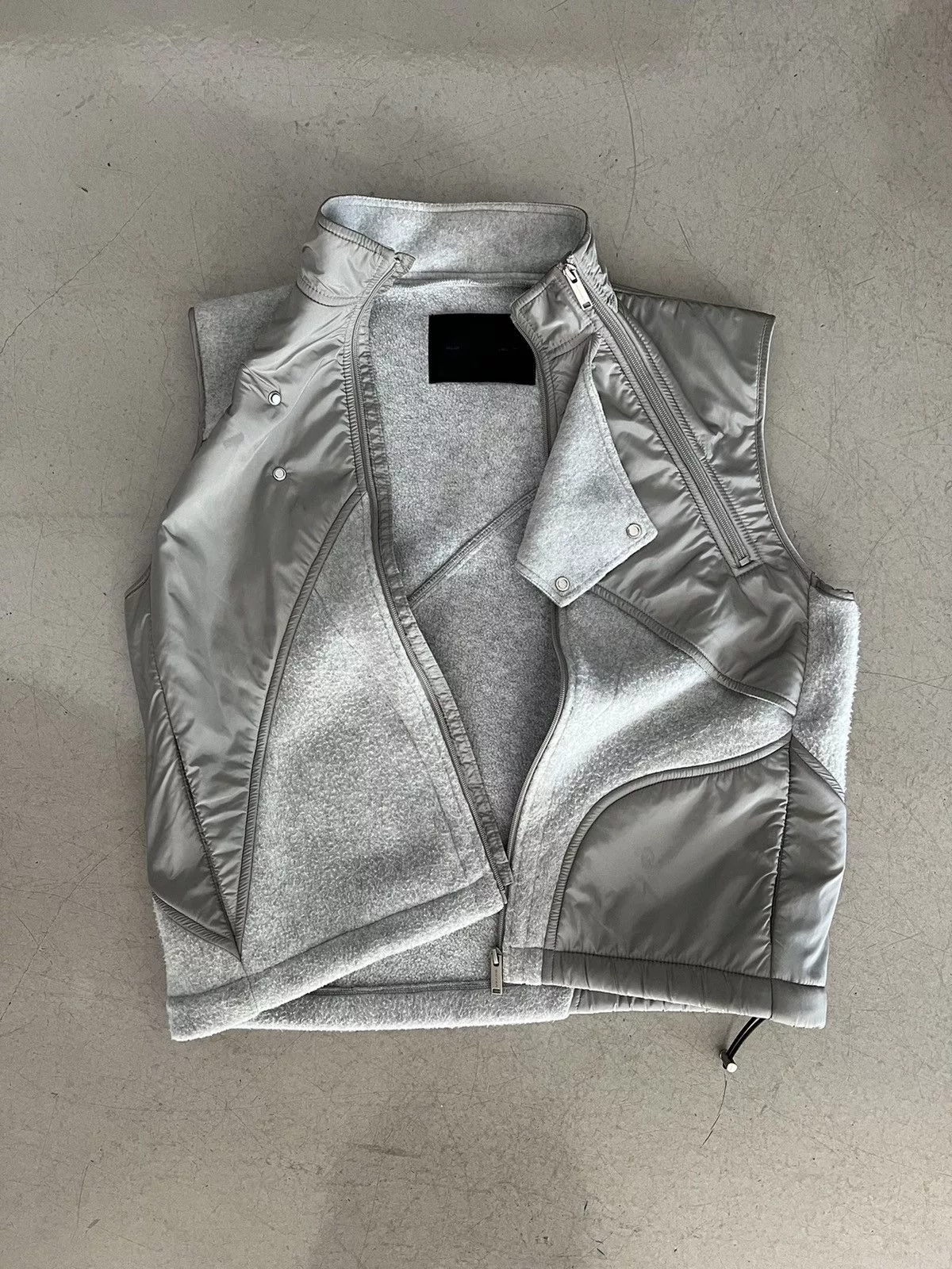 Heliot Emil Vests Heliot Emil Side Zip Vest Gray