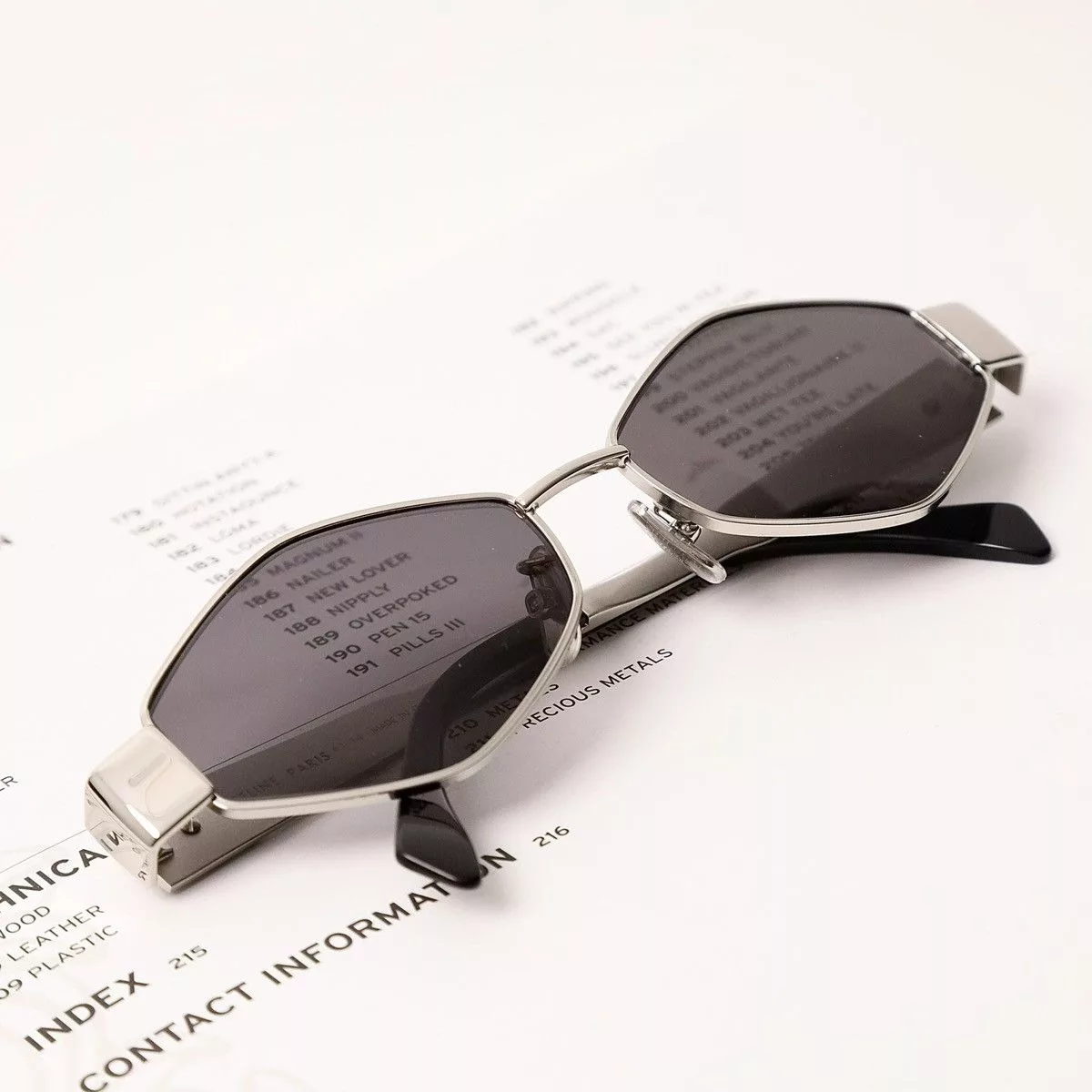 Celine Sunglasses CELINE CL40254U SUNGLASSES Silver