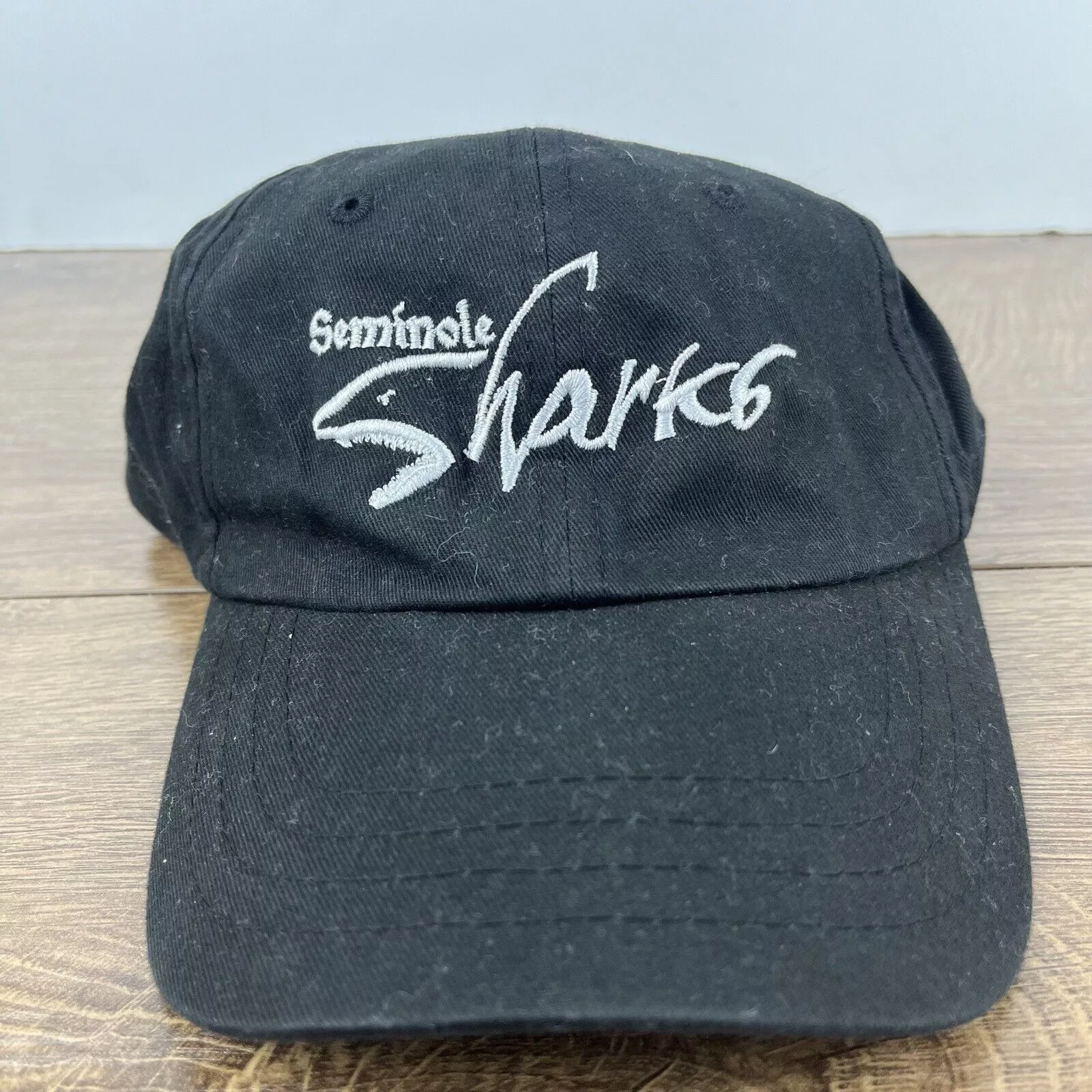 Other Hats Other Seminole Sharks Hat Seminole Black Adjustable Hat Black Adul