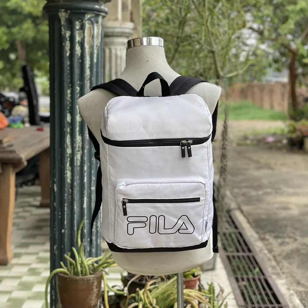Fila Bags Luggage Fila Tanker Backpack White